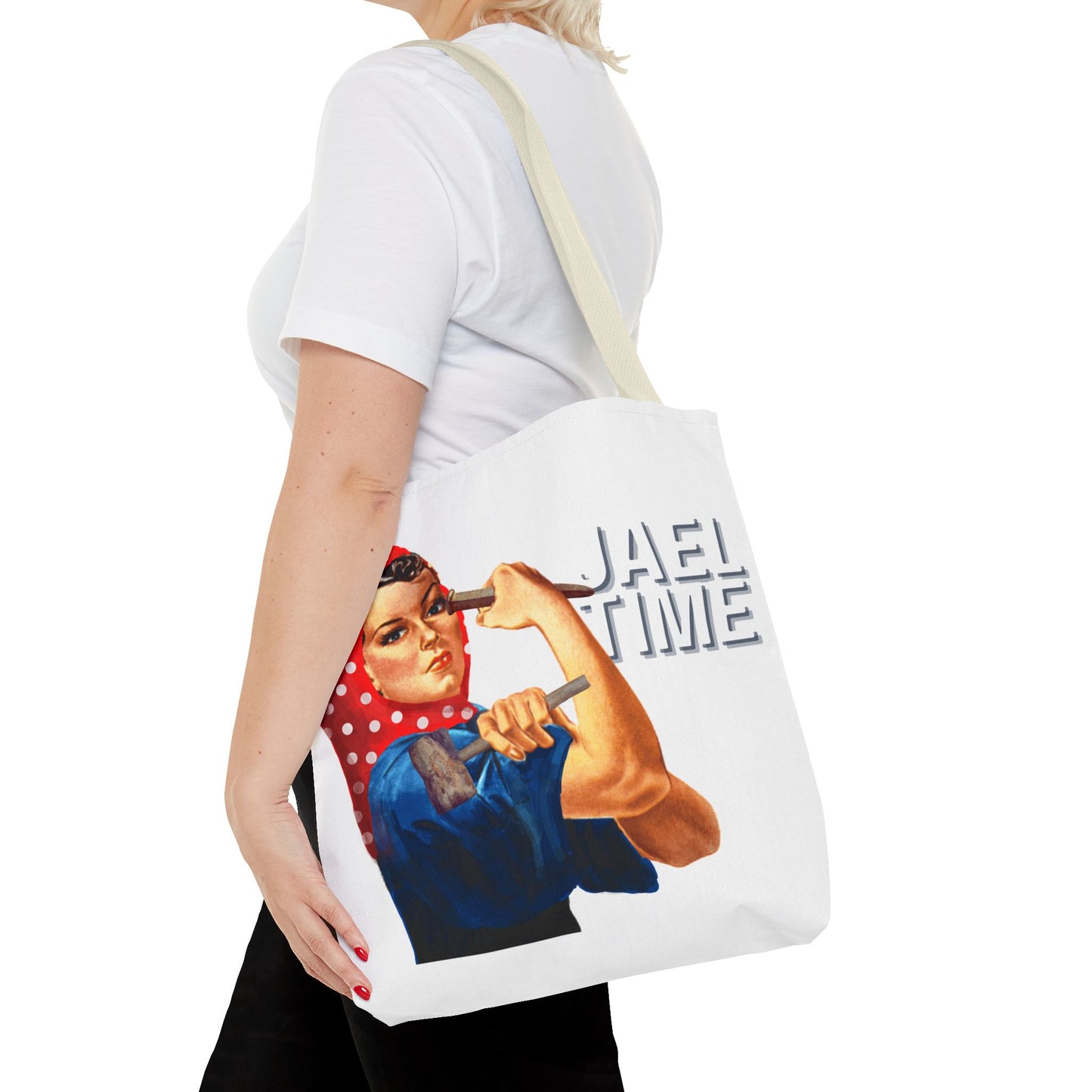 Tote Bag - Jael Time Empowering Design Tent Peg and Hammer Bag