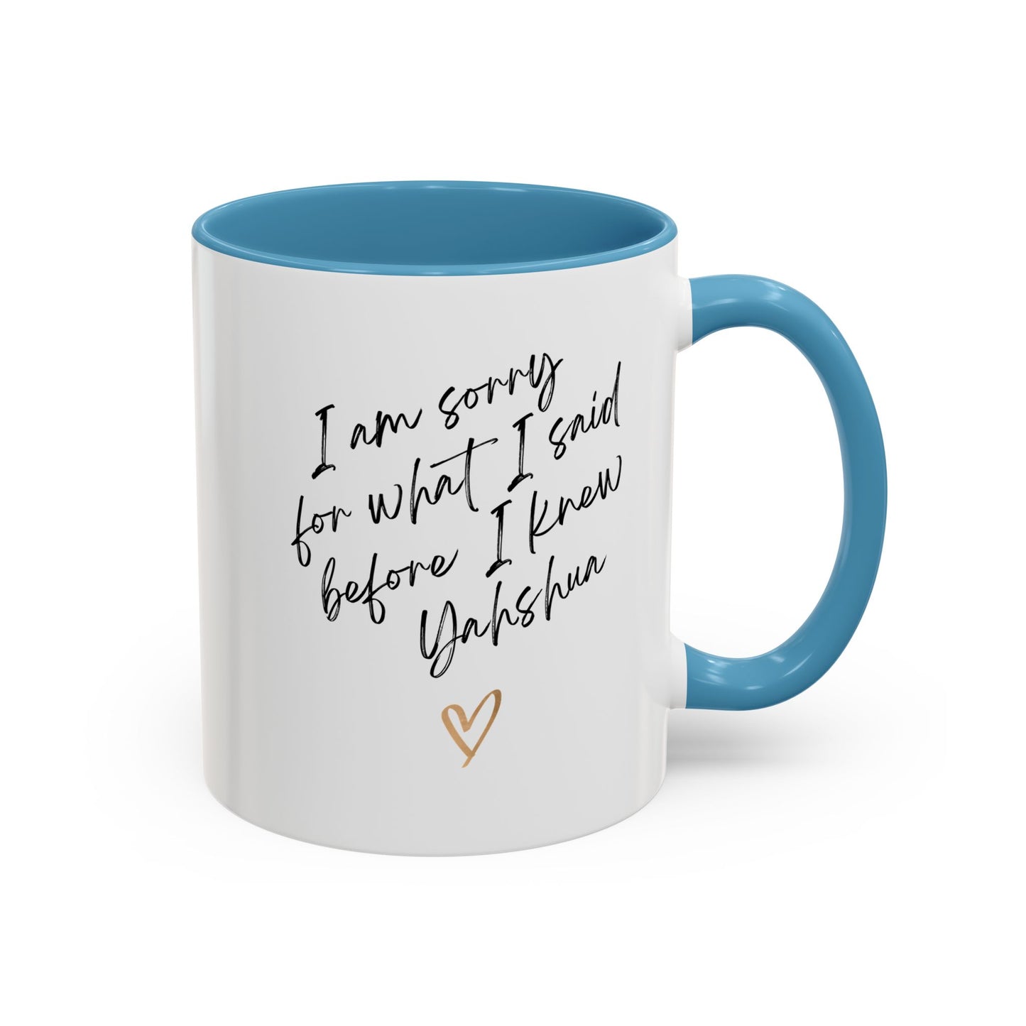 I'm Sorry (Yahshua) Accent Coffee Mug (11, 15oz)