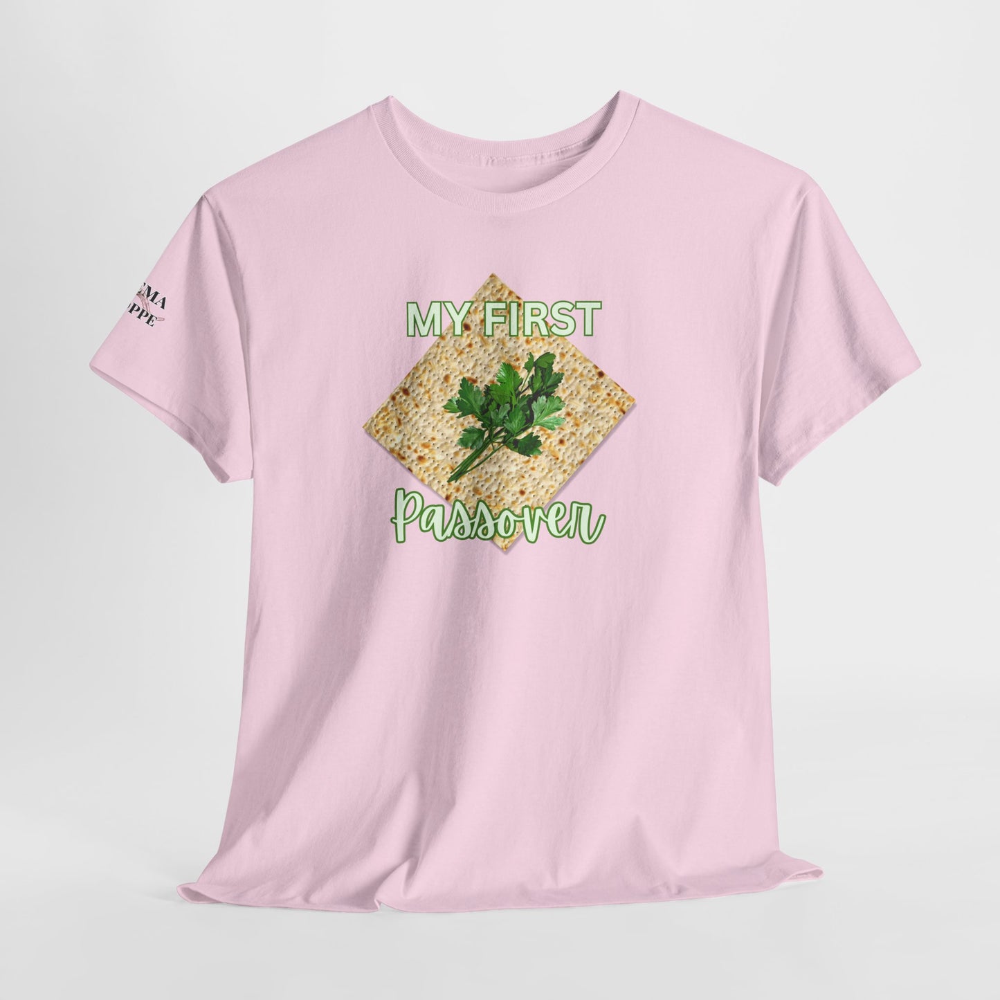 Adults My First Passover T‑Shirt — Seder Matzo & Parsley Pesach Tee