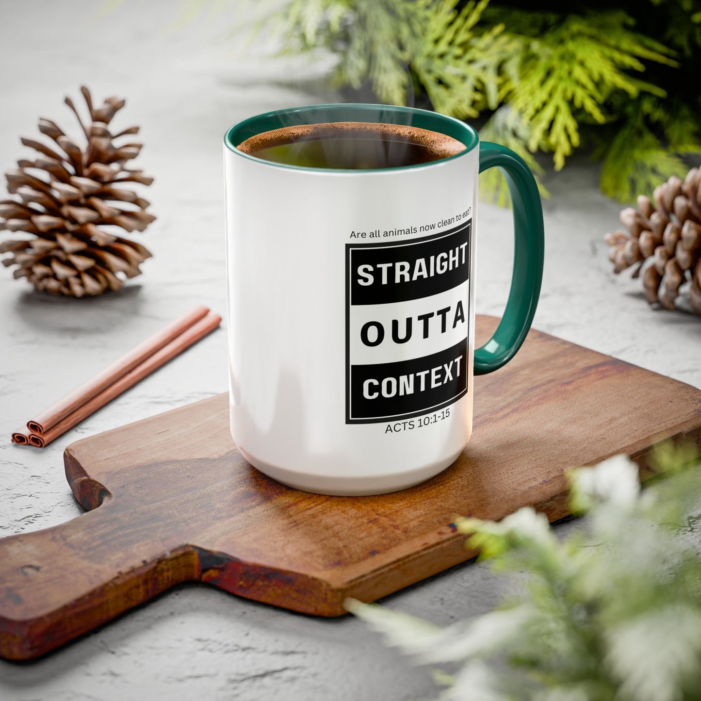 Straight Outta Context Mug, 11oz or 15oz Color Pop