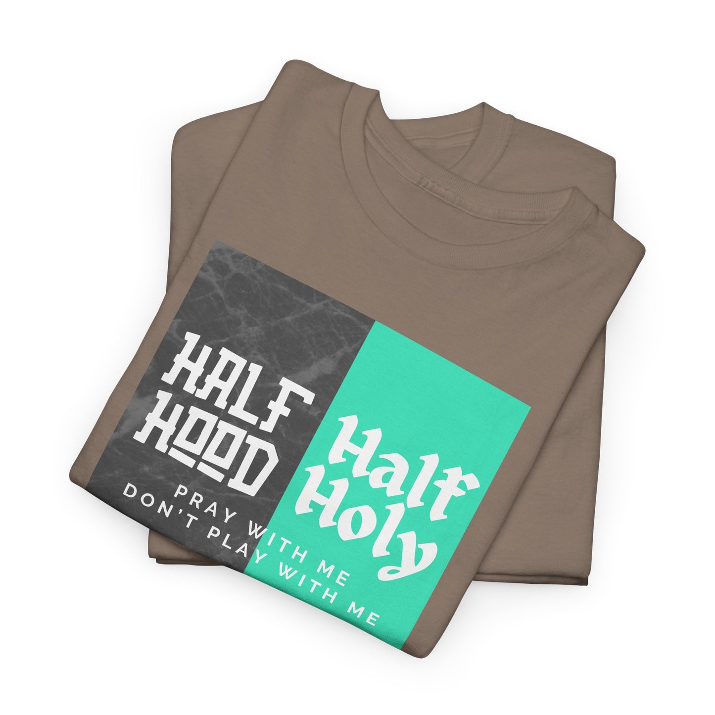 Half Hood/Half Holy Unisex Heavy Cotton Tee