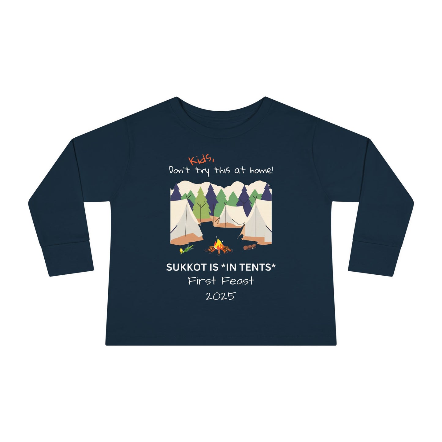 Personalized Sukkot- Toddler Long Sleeve Tee