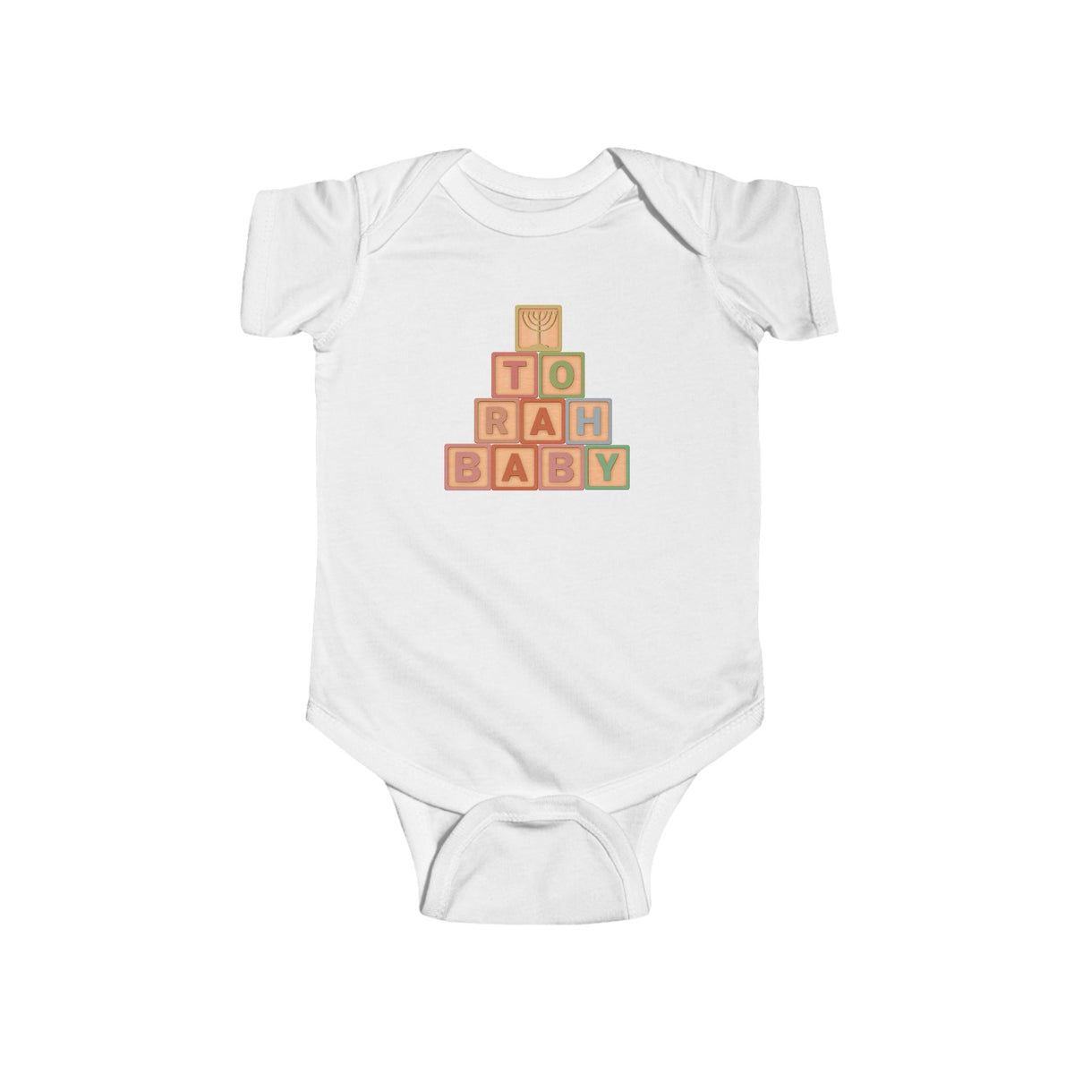 Torah Baby Blocks- Infant Fine Jersey Bodysuit