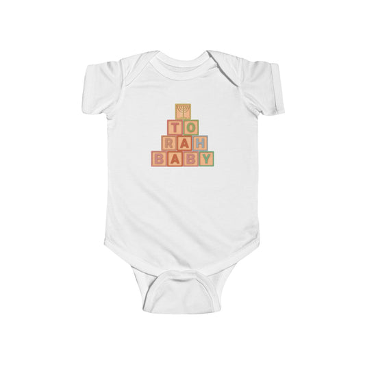 Torah Baby Blocks- Infant Fine Jersey Bodysuit