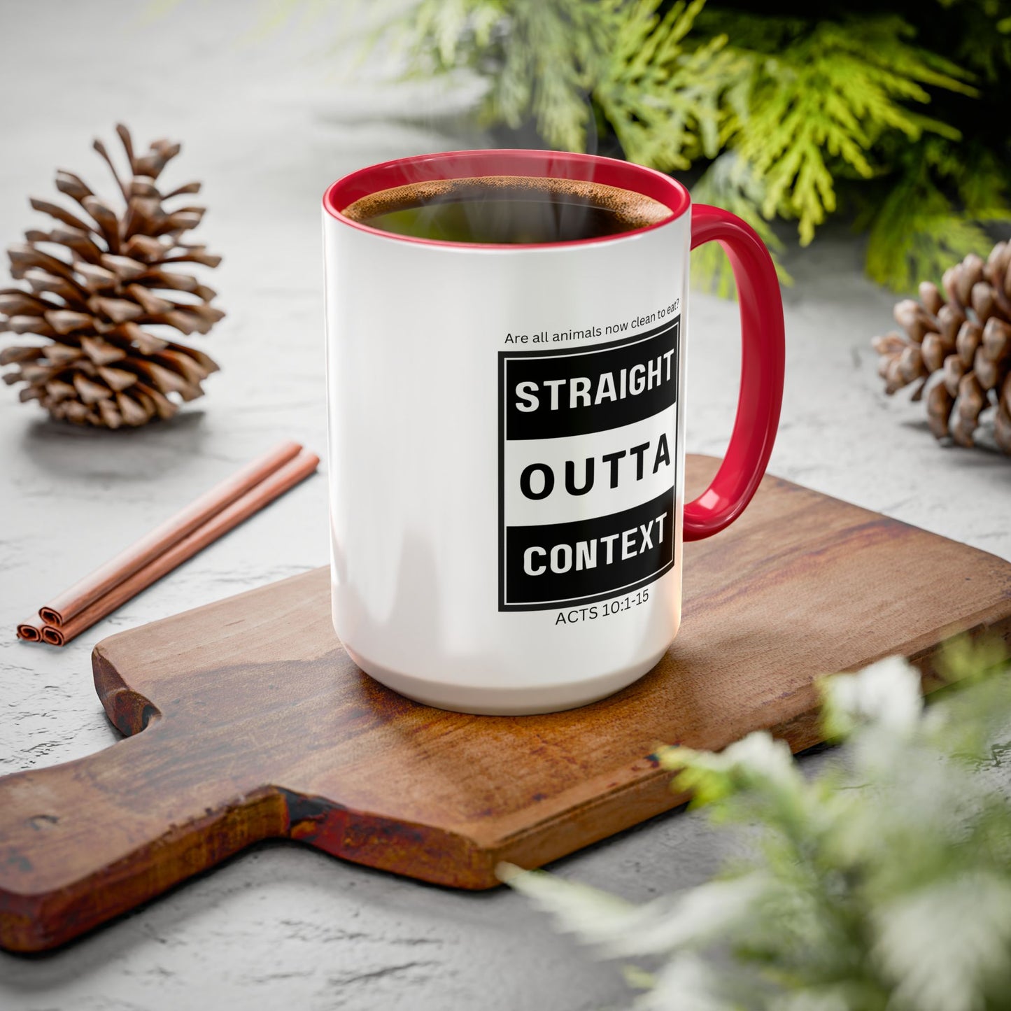 Straight Outta Context Mug, 11oz or 15oz Color Pop