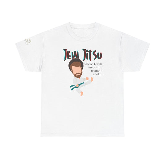 Jew Jitsu Funny Unisex Tee - Cotton Martial Arts Torah Shirt