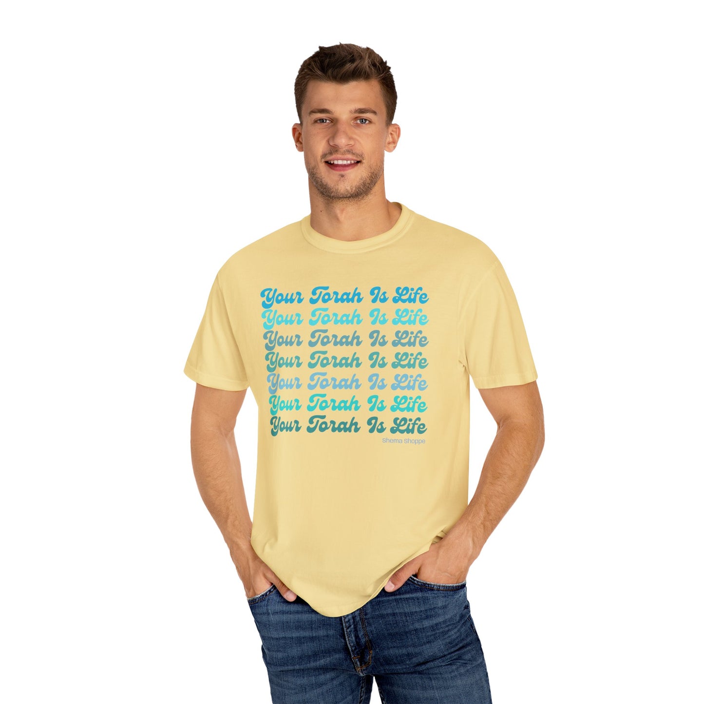 Your Torah Is Life Inspirational T-Shirt - Spiritual Gift, Faith-Based Apparel, Casual Wear, Bible Quote Shirt, Feast and Fellowship Tee