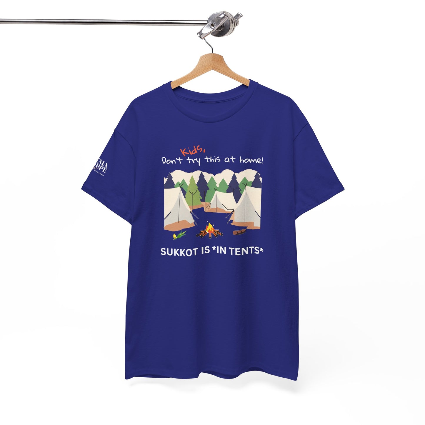 Kids, Don't Try This At Home Sukkot Shirt (dark colors)