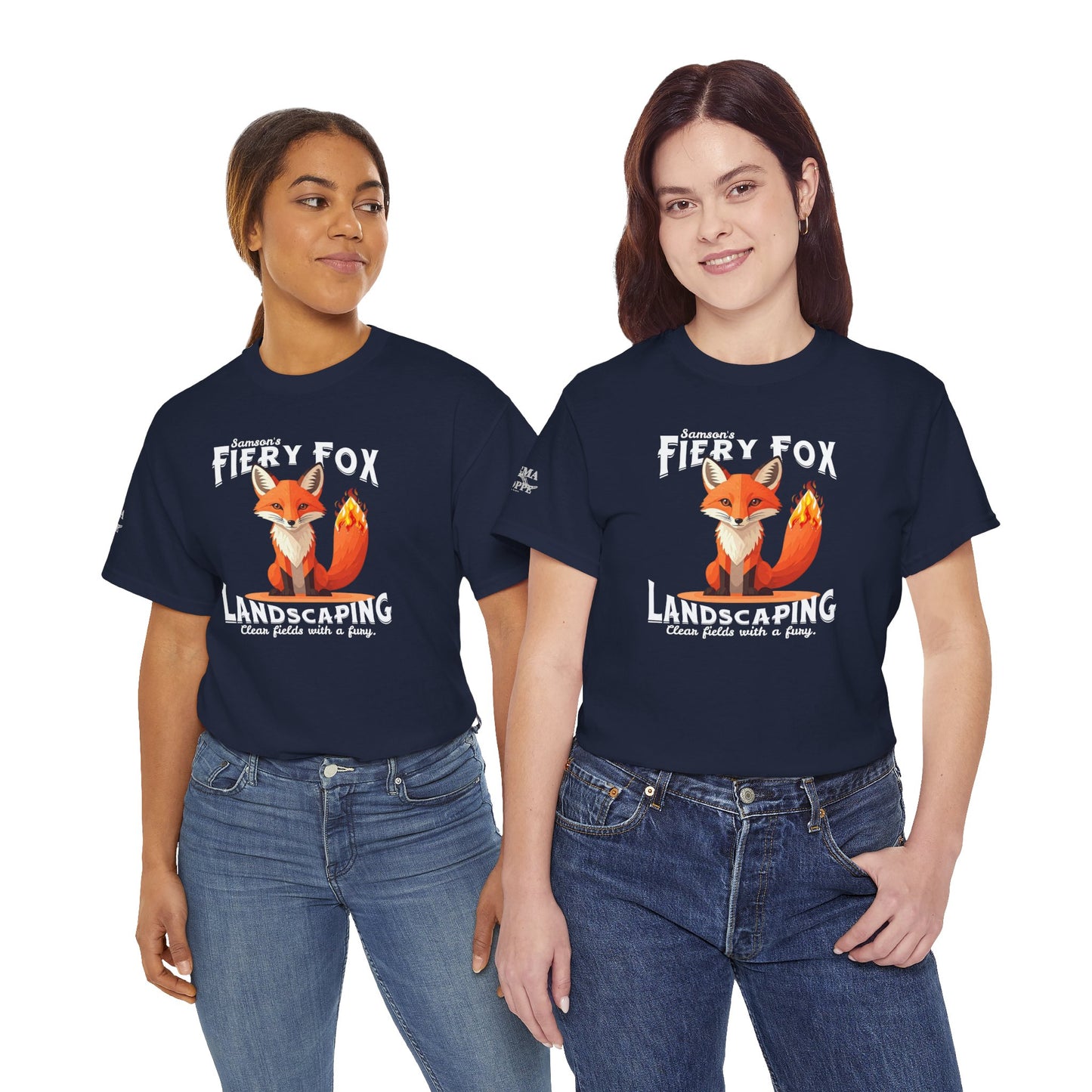 Fiery Fox Landscaping Unisex Heavy Cotton Tee - dark shades