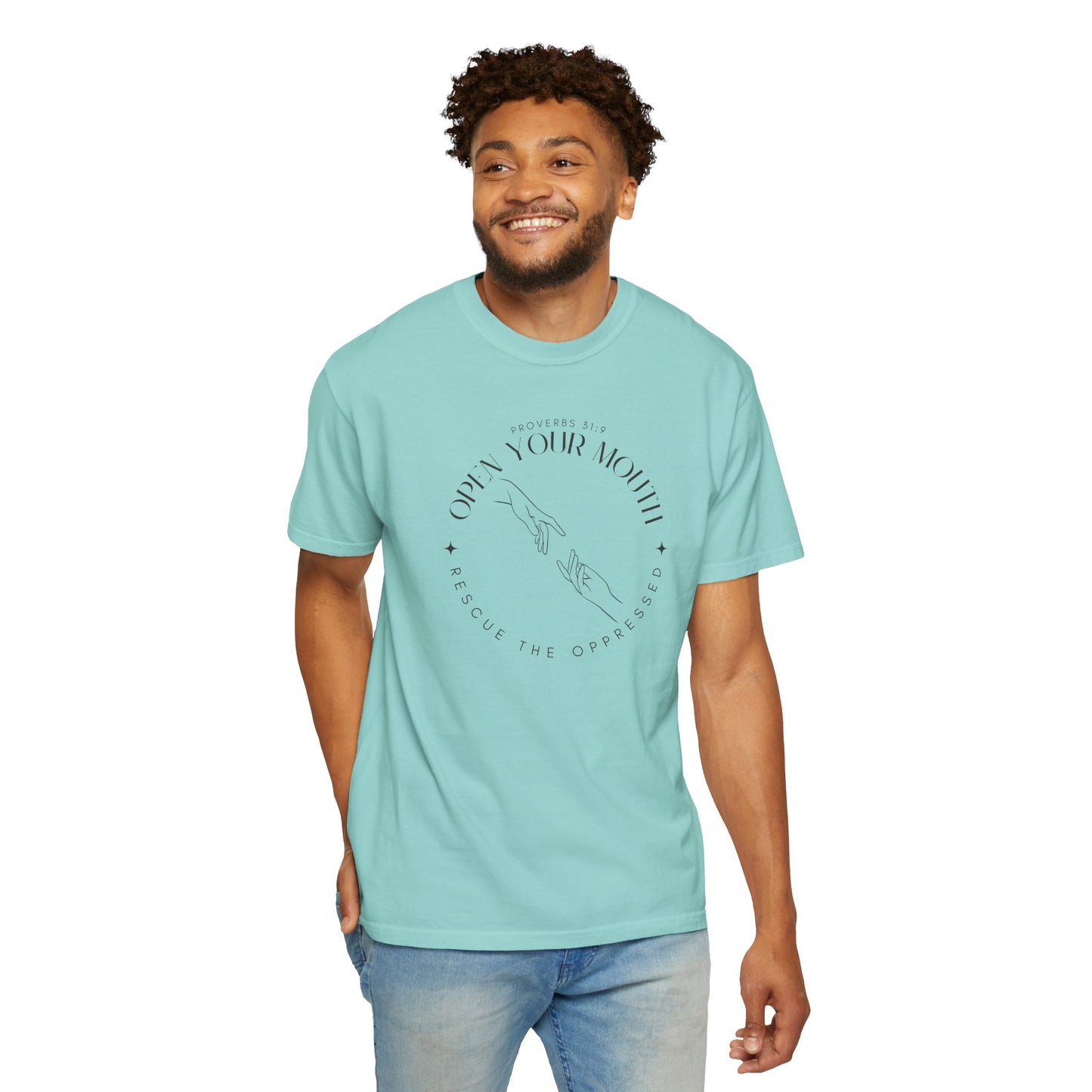 Proverbs 31:9 Unisex T-shirt - Speak Up Against Human Trafficking - 100% Cotton