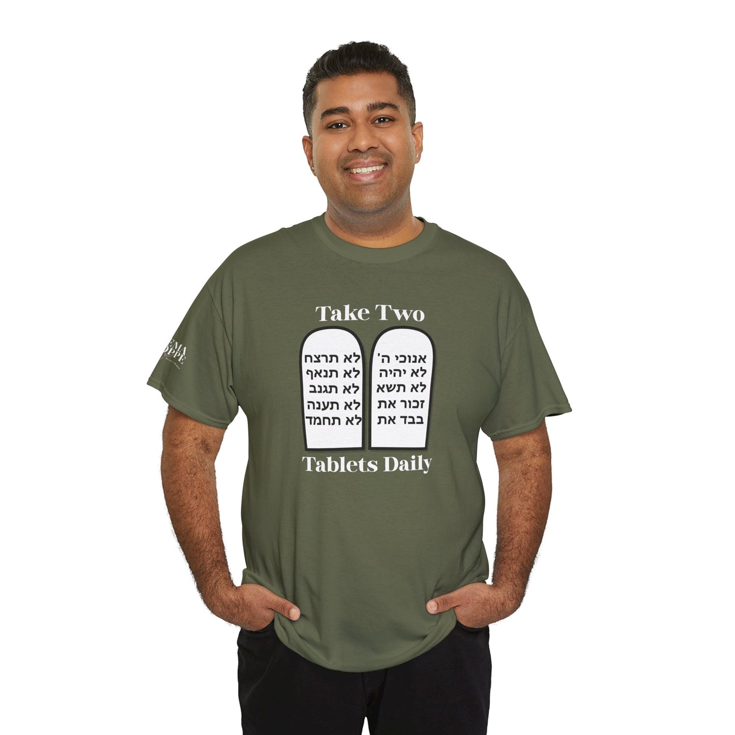Unisex Tee Take Two Tablets Daily Commandments Shirt