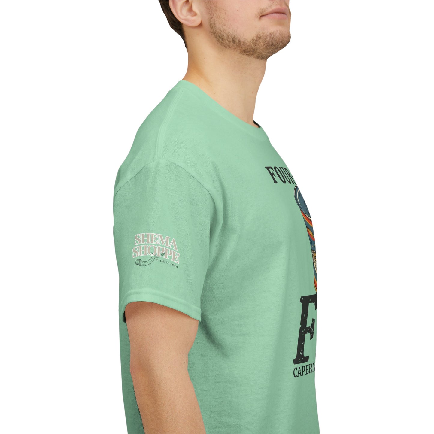 Vintage Four-Drachma Fish Co Matthew 17:24-27 Unisex Tee for Fishermen and Bible Enthusiasts