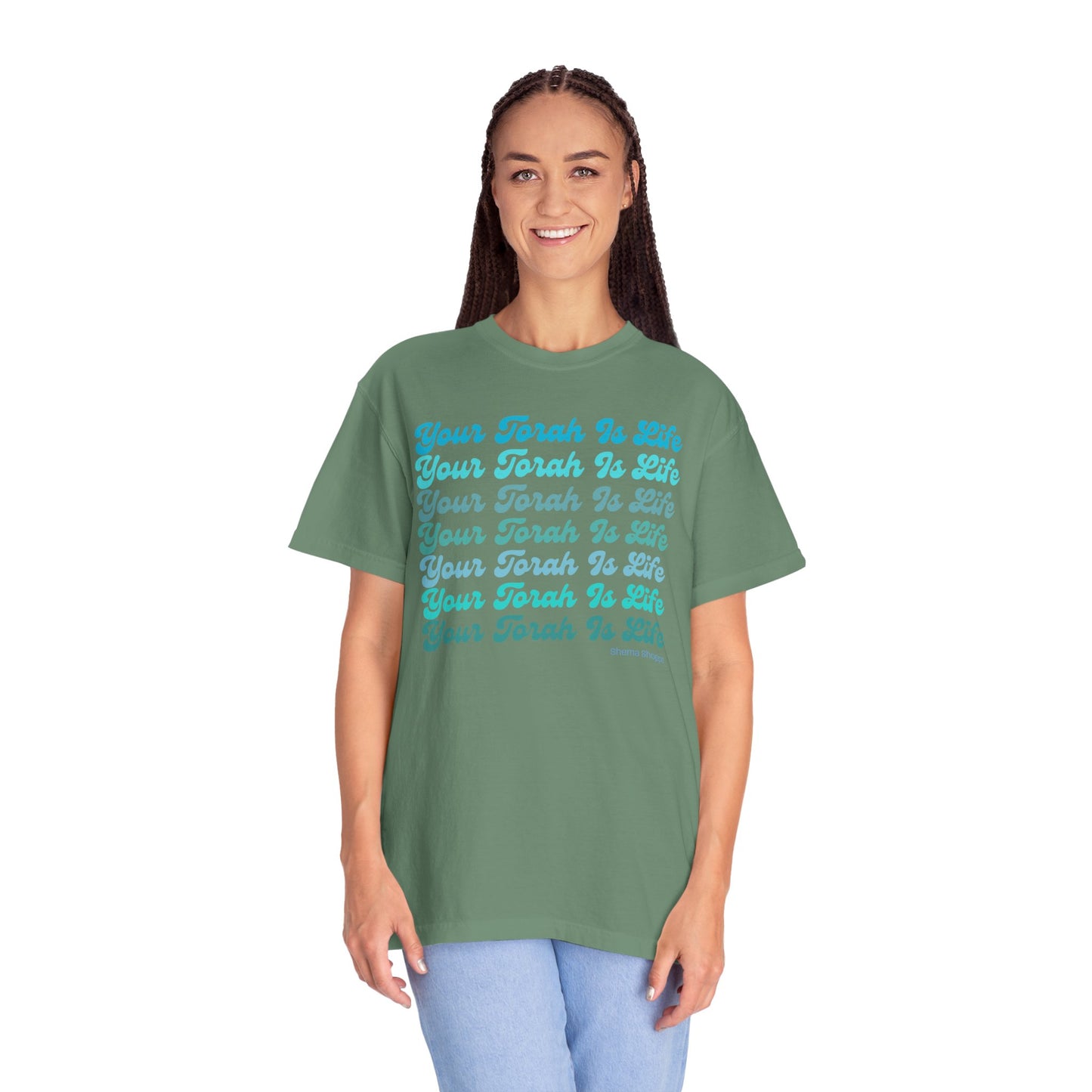 Your Torah Is Life Inspirational T-Shirt - Spiritual Gift, Faith-Based Apparel, Casual Wear, Bible Quote Shirt, Feast and Fellowship Tee