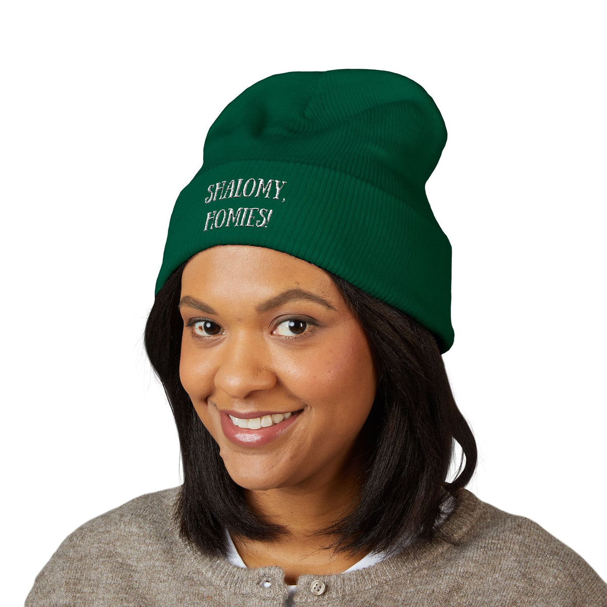 Shalomy, Homies! (Canadian Shipping) Embroidered Cuffed Beanie