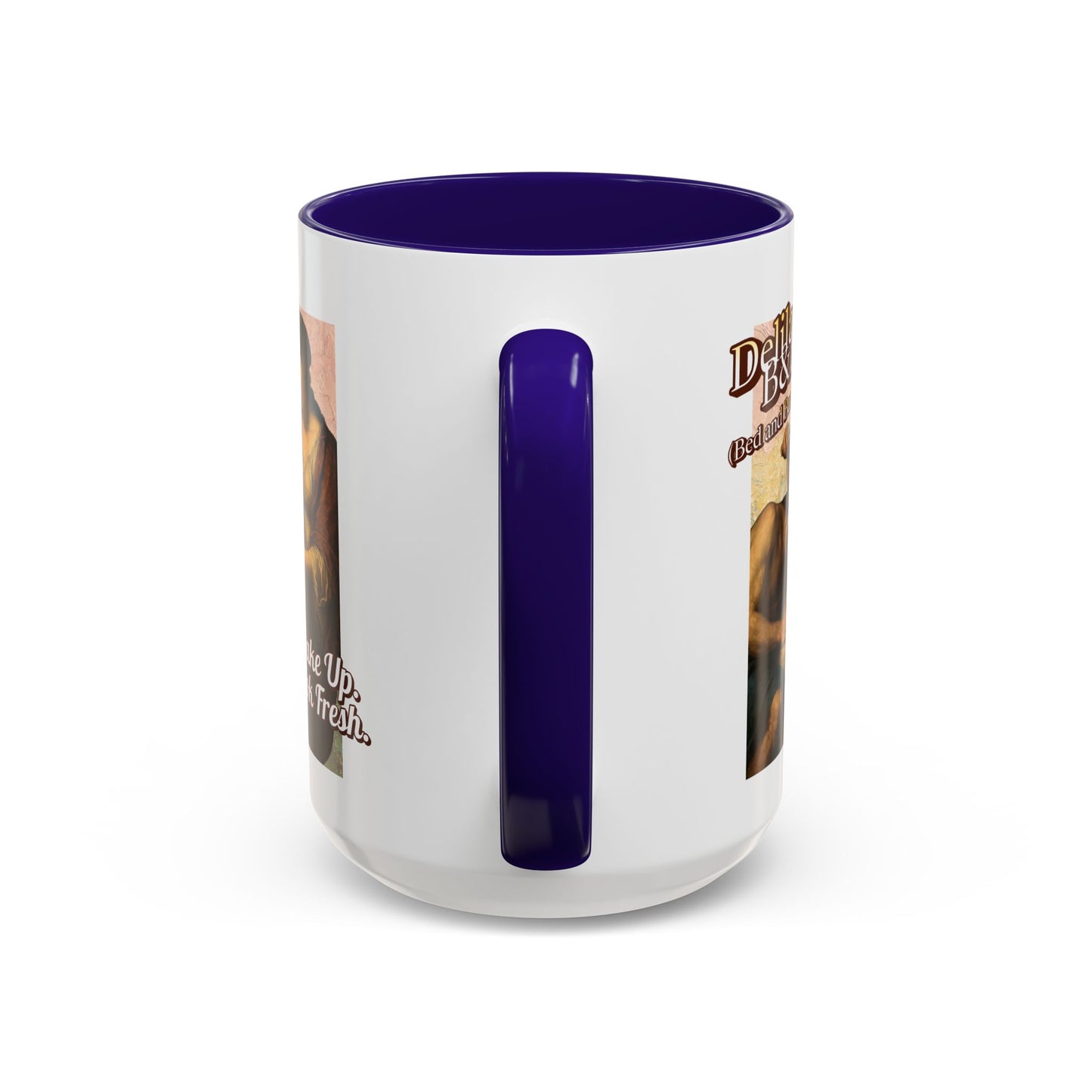 Funny Vintage Sampson Delilah's B&B Coffee Mug Bible Humor