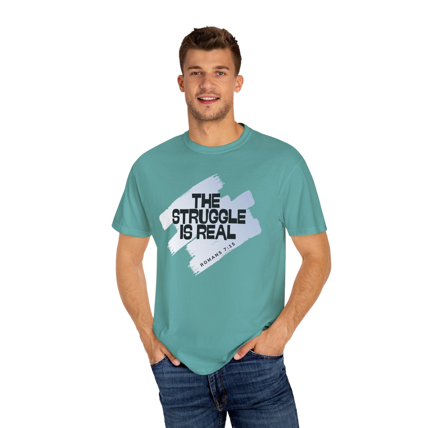 Inspirational Struggle T-Shirt - Romans 7:15, Motivational Tee, Faith-Based Apparel