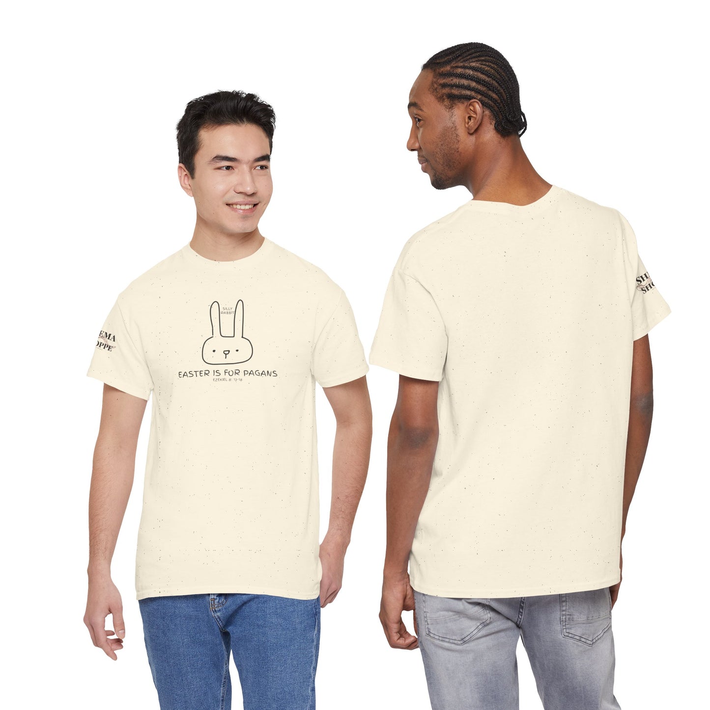 Silly Rabbit, Easter Is for Pagans Cotton T-Shirt — Ezekiel 8 Biblical Truth Tee