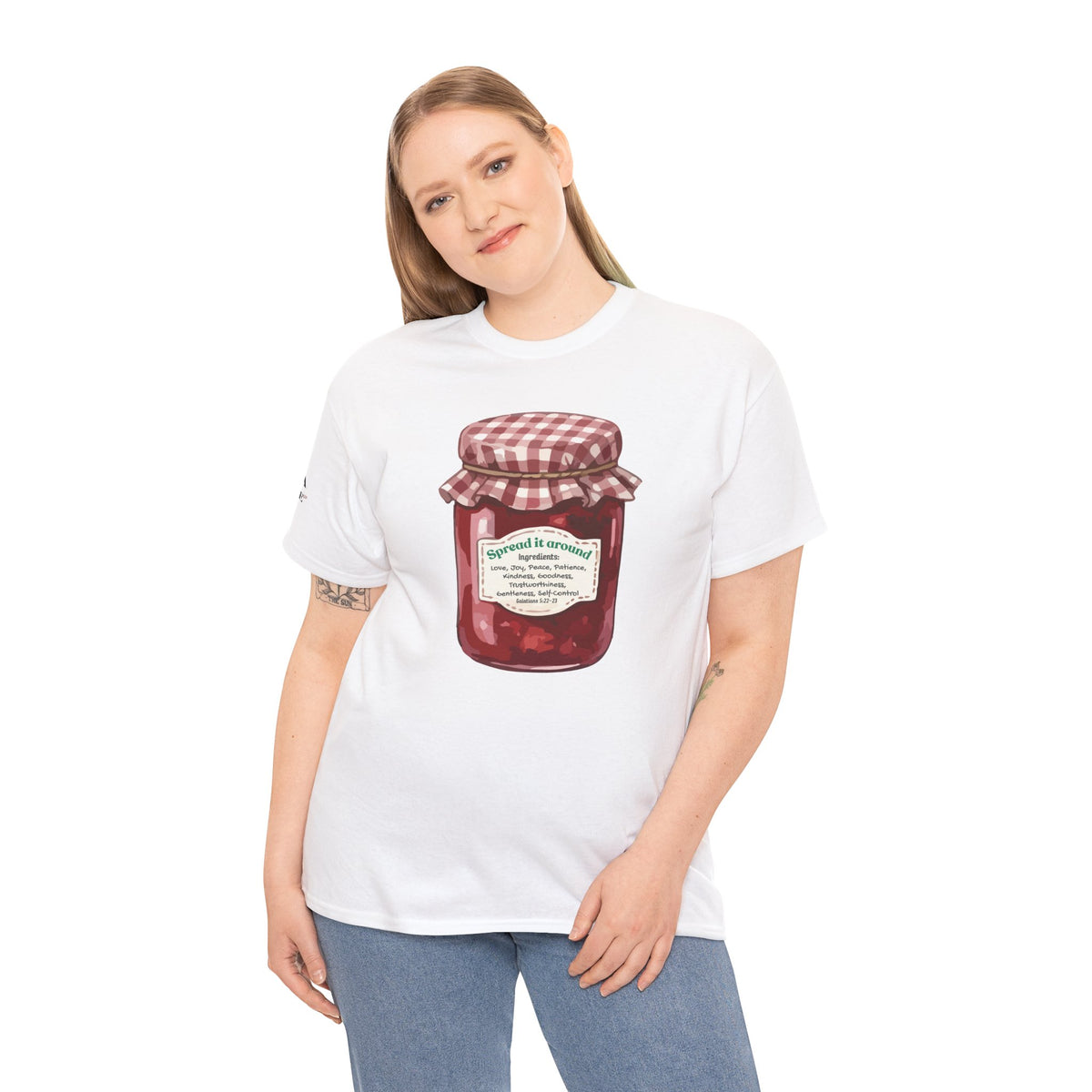 Fruit Of The Spirit Graphic Tee — Vintage Preserves "Spread it Around" T‑Shirt Galations
