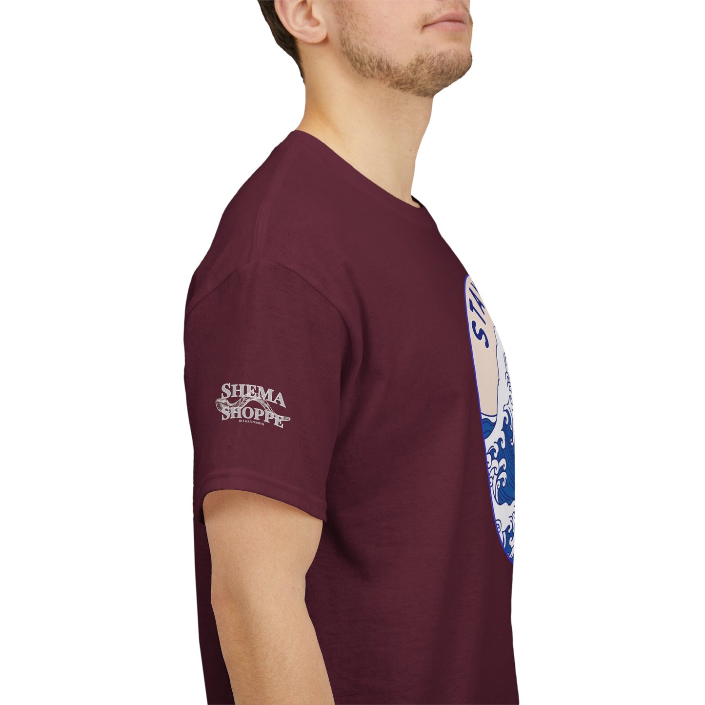 Stay Salty Surf T-Shirt — Coastal Wave Graphic with Matthew 5:13 (Hokusai-Inspired)