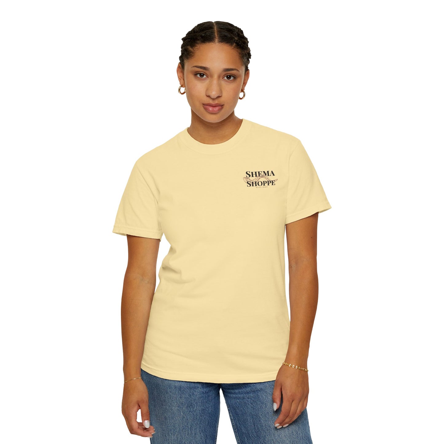 Open your Mouth Garment-Dyed T-Shirt — Rescue the Oppressed Back Print