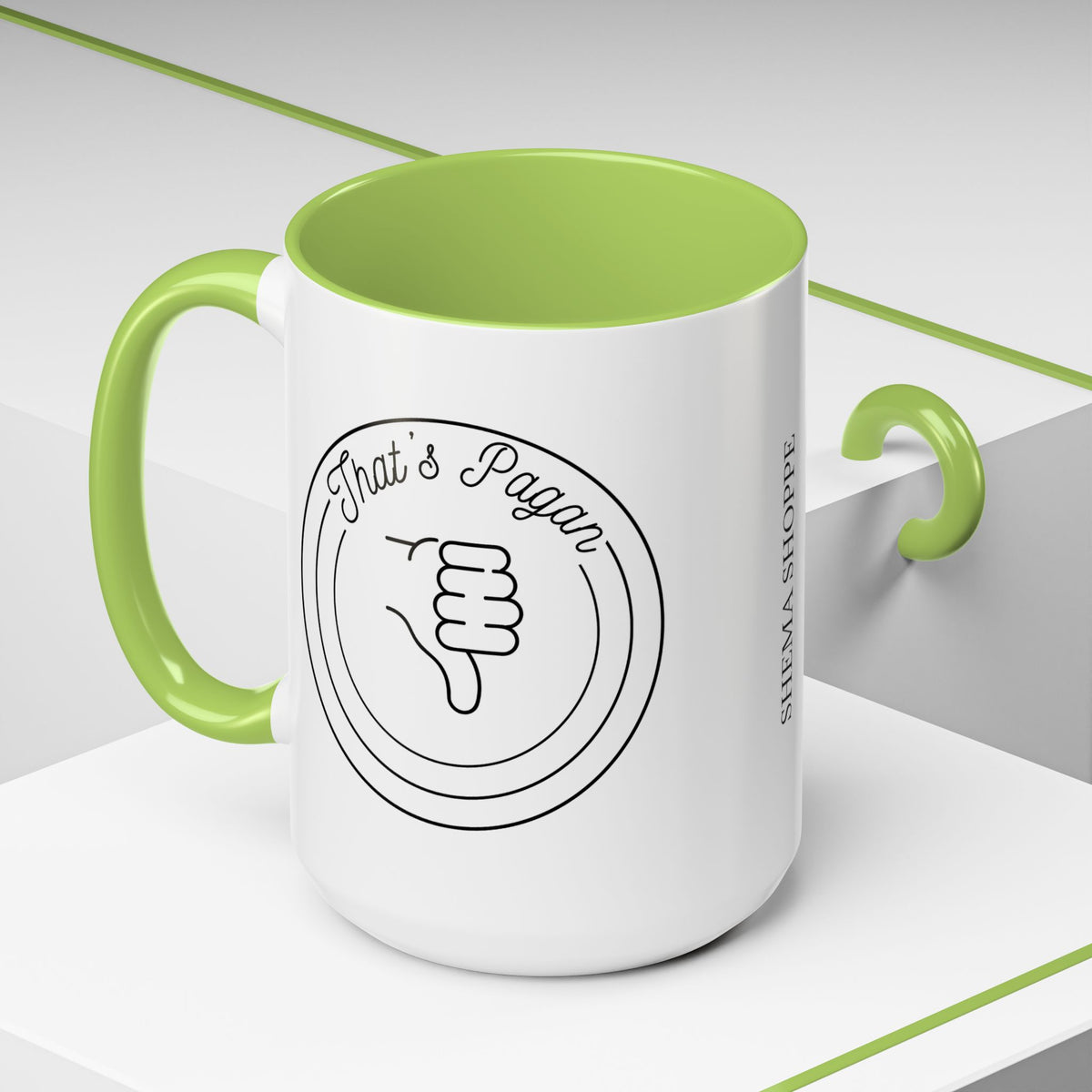 That's Pagan Thumbs Down Accent Coffee Mug