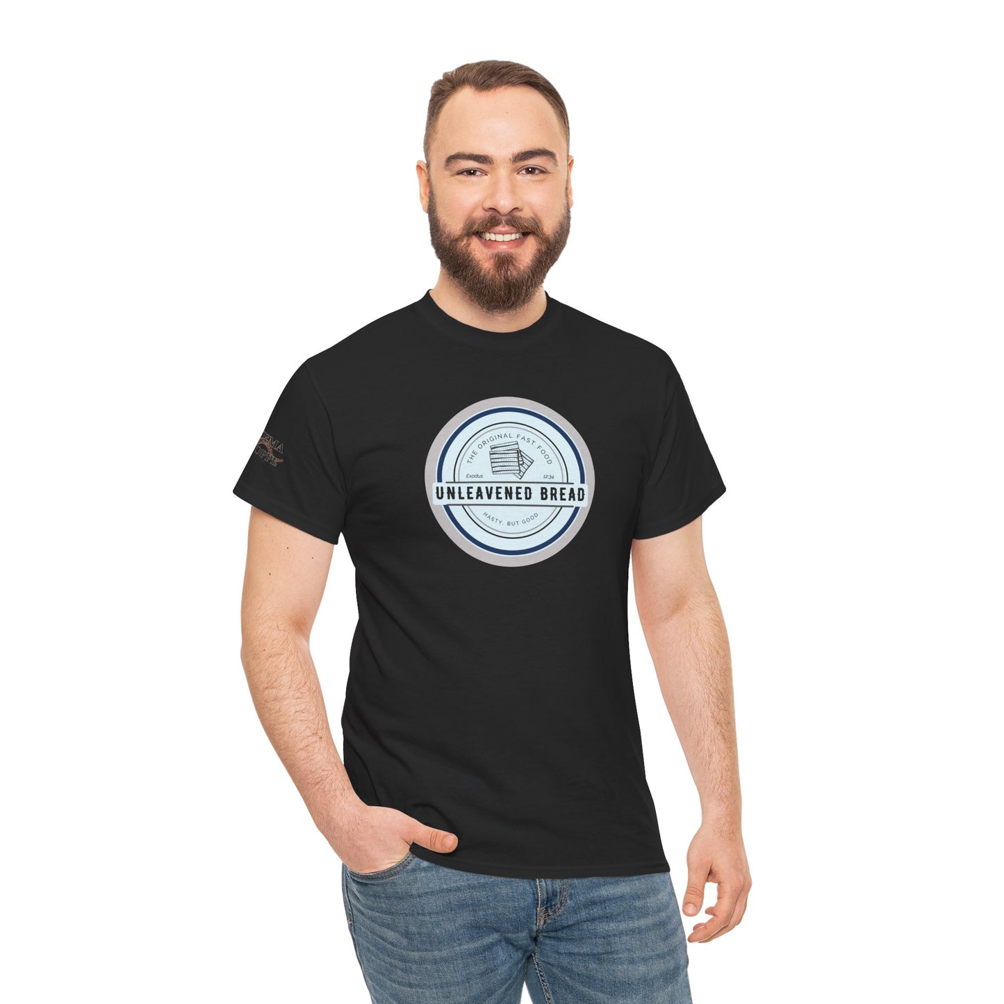 Unleavened Bread Matzo T-Shirt — "Hasty but Good" Passover Biblical Humor Tee