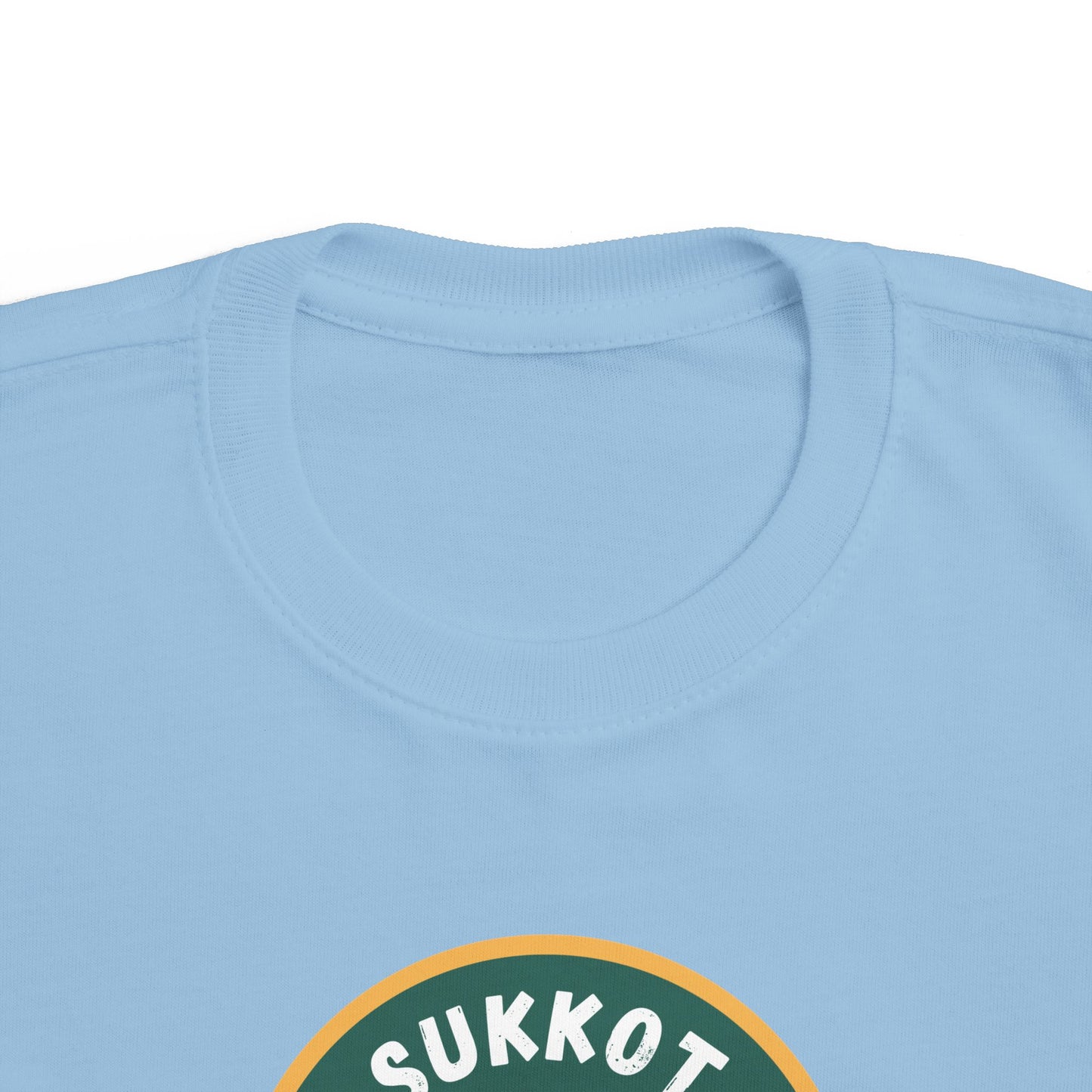 Sukkot Toddler Tee — “Dwell with Yeshua” Camping Badge (Canada)