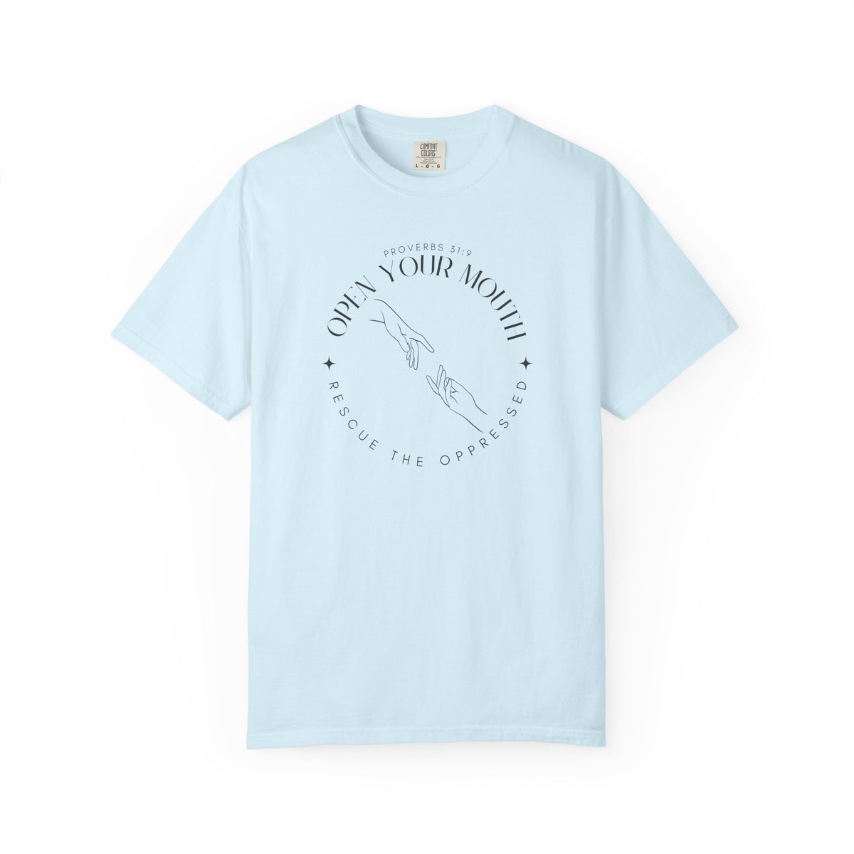Proverbs 31:9 Unisex T-shirt - Speak Up Against Human Trafficking - 100% Cotton