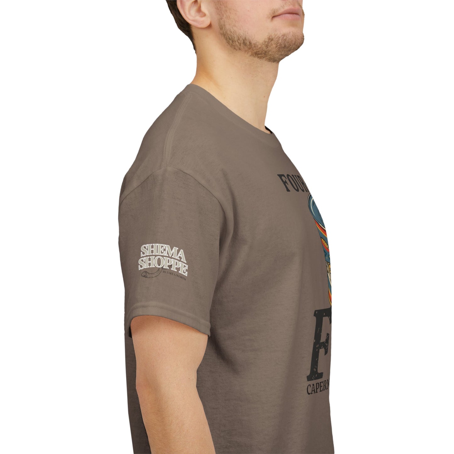 Vintage Four-Drachma Fish Co Matthew 17:24-27 Unisex Tee for Fishermen and Bible Enthusiasts