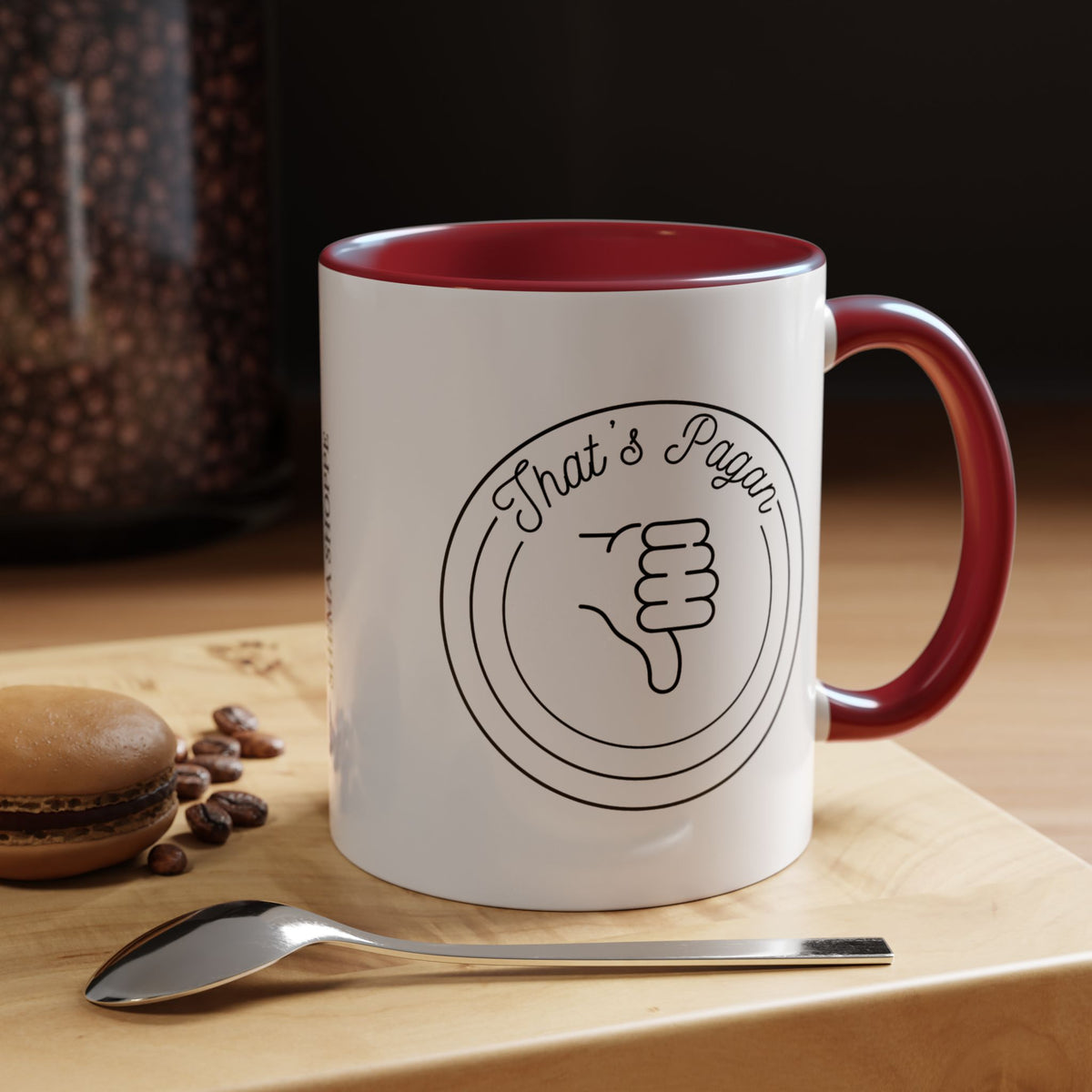 That's Pagan Thumbs Down Accent Coffee Mug
