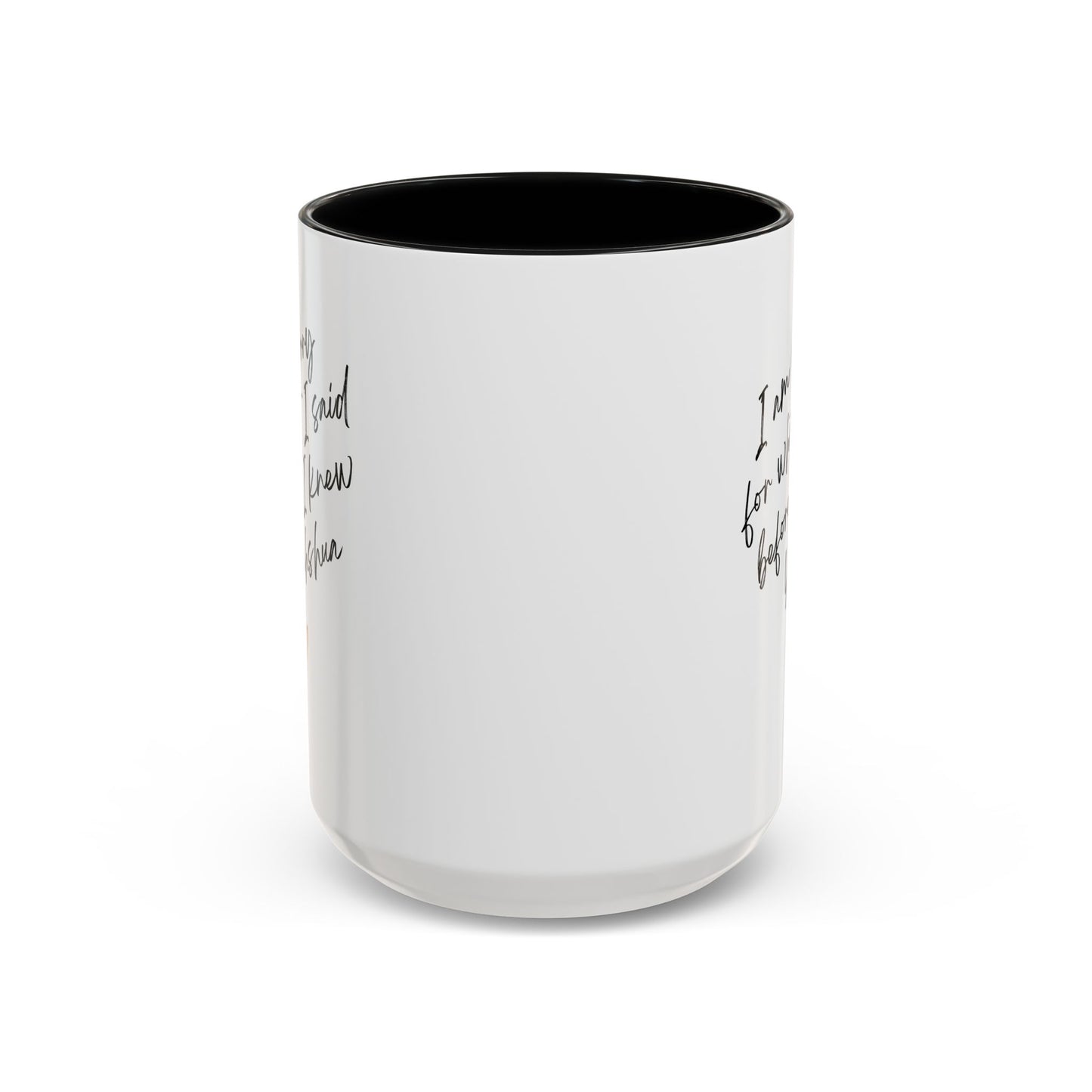 I'm Sorry (Yahshua) Accent Coffee Mug (11, 15oz)