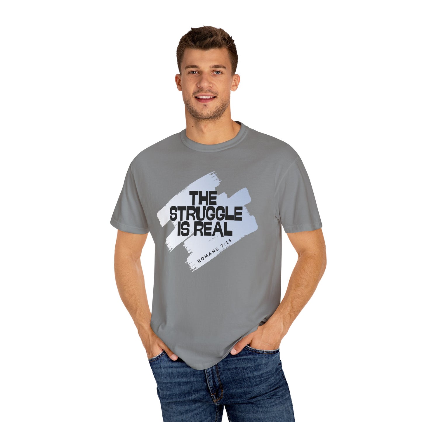 Inspirational Struggle T-Shirt - Romans 7:15, Motivational Tee, Faith-Based Apparel