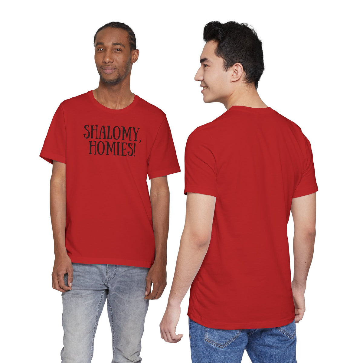 Shalomy Homies Tee - Funny Torah Obervant Greeting T-Shirt (Canada)