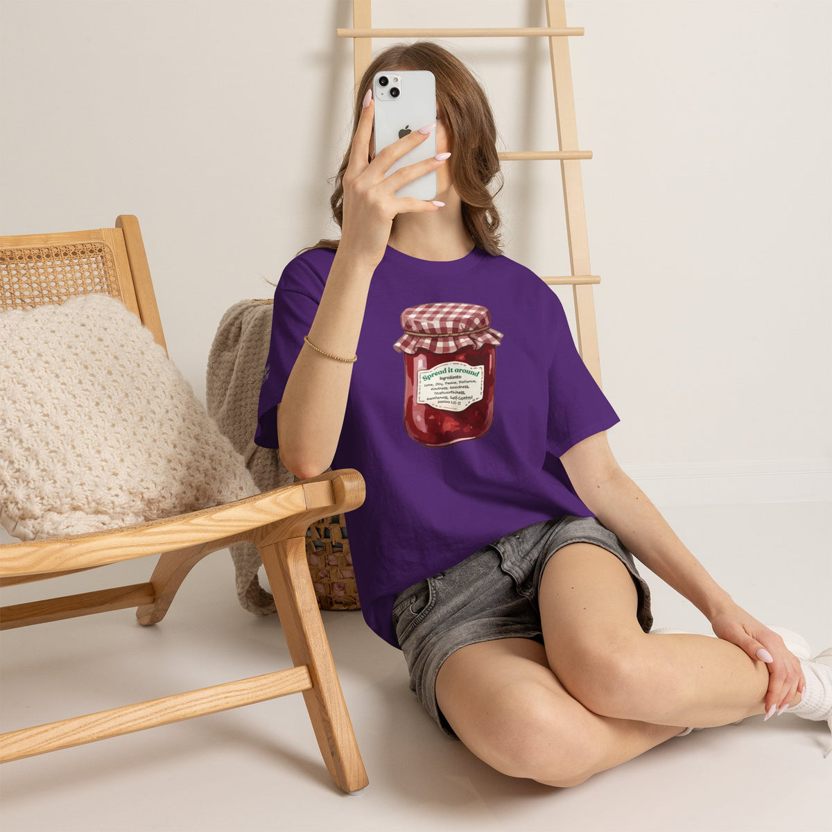 Fruit Of The Spirit Graphic Tee — Vintage Preserves "Spread it Around" T‑Shirt Galations