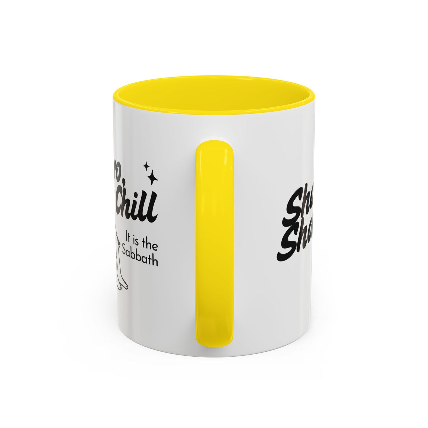Bro, Chill Shabbat Themed Accent Coffee Mug, Relaxation Gift, Coffee Lover Gift, Cute Mug for Friends, Fun Coffee Cup