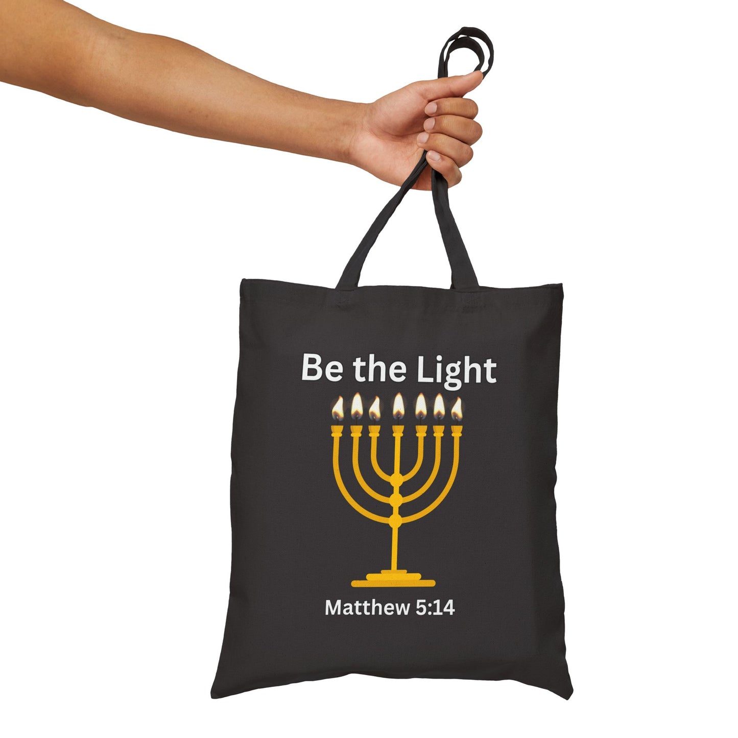 Be the Light- Cotton Canvas Tote Bag