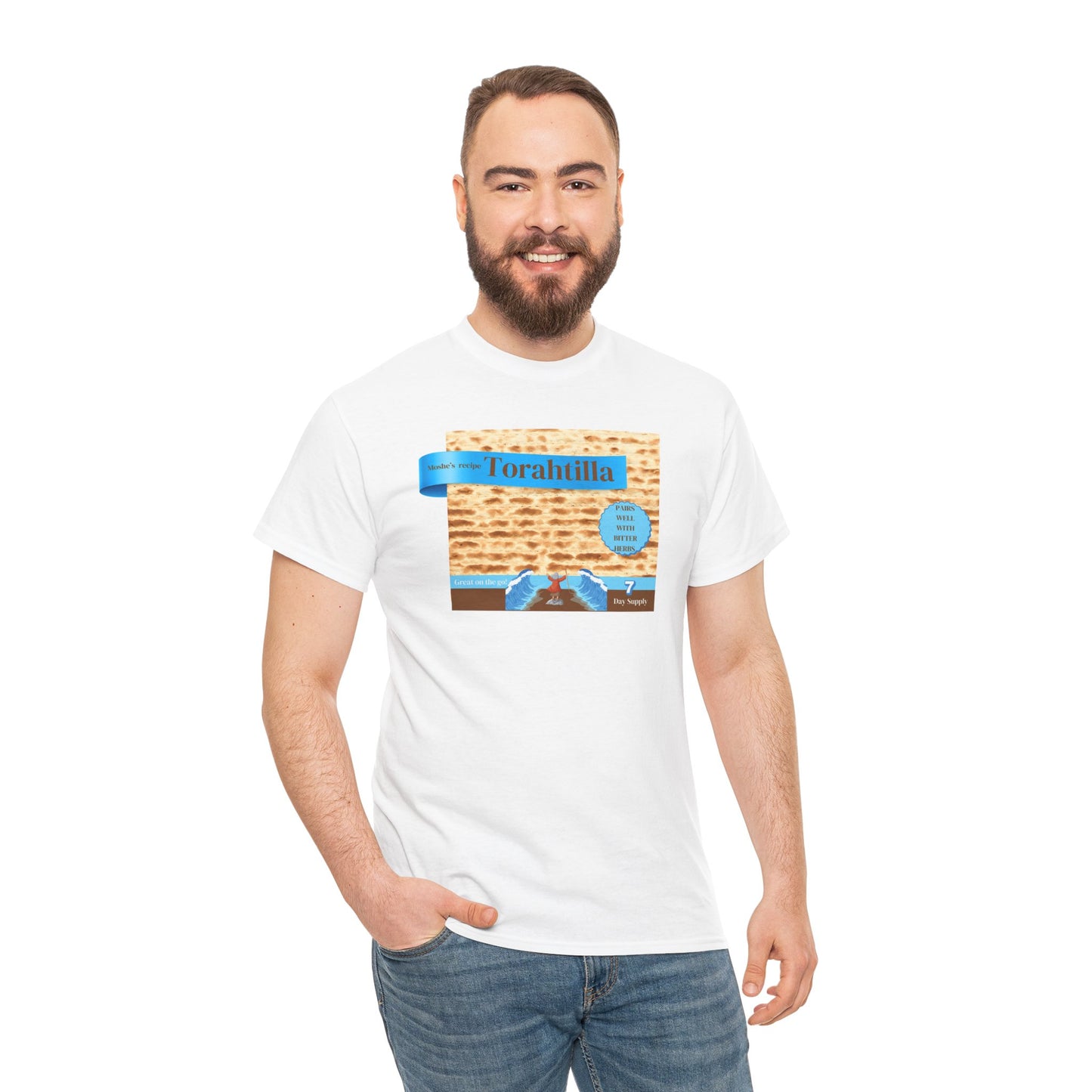 Passover Matzo Unisex Tee - Moshe's Recipe Torahtillas Cotton Funny Shirt