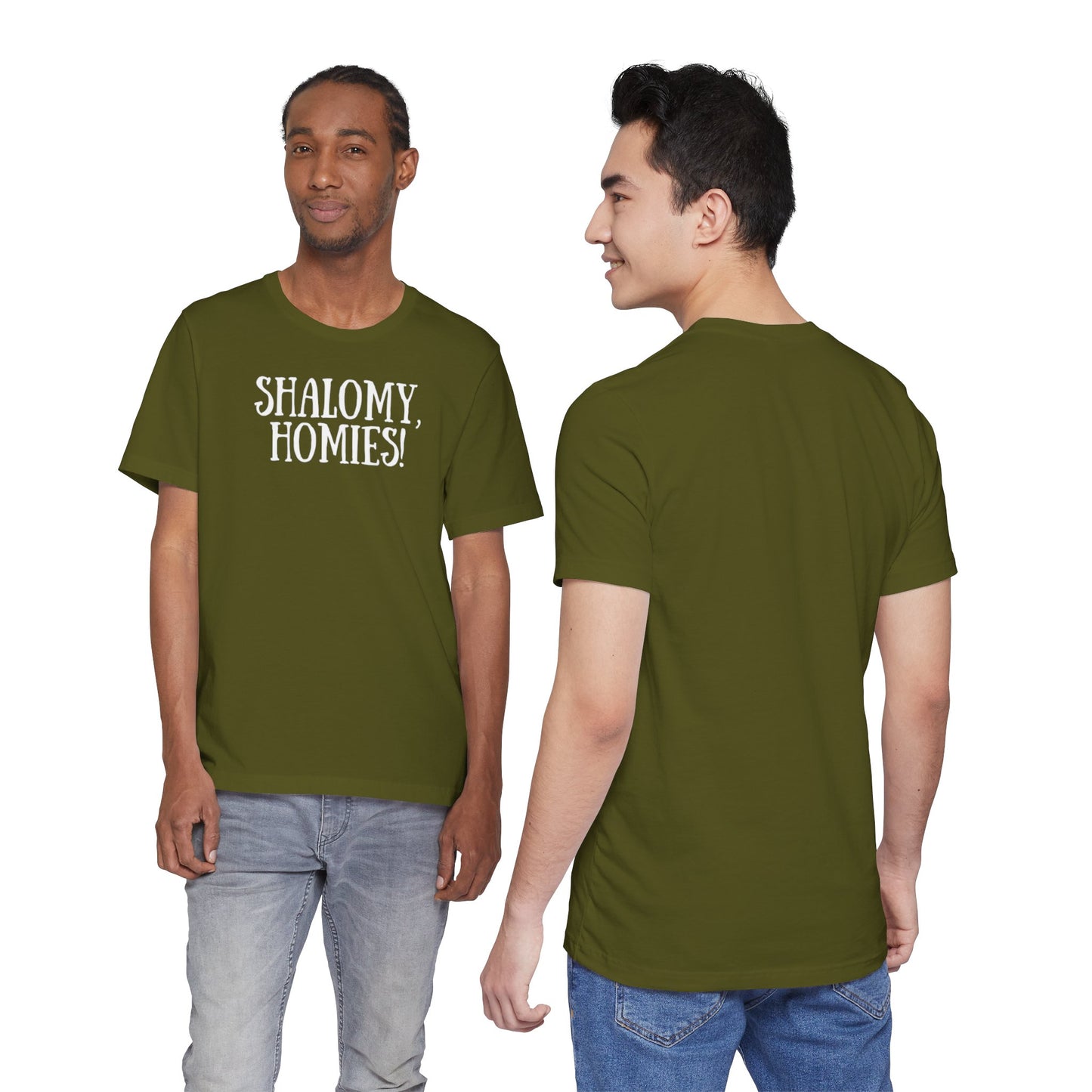 Shalomy Homies Tee - Funny Torah Obervant Greeting T-Shirt (Canada)