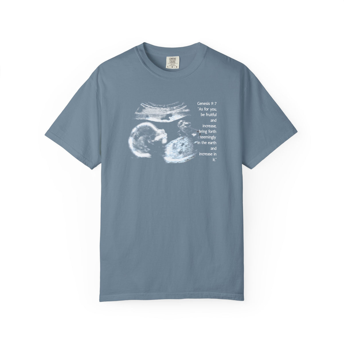 Pregnancy Support Tee - Ultrasound Bible Verse
