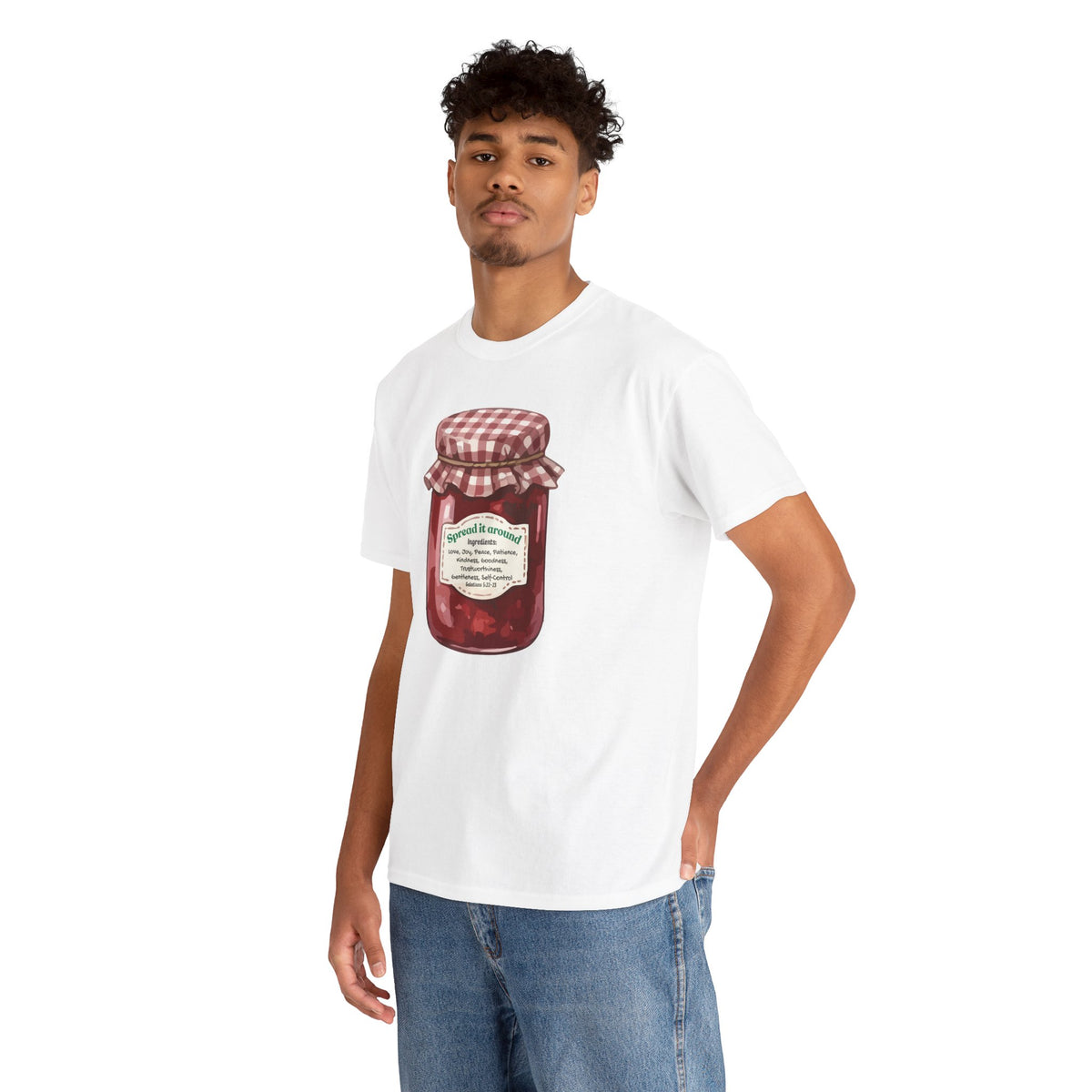 Fruit Of The Spirit Graphic Tee — Vintage Preserves "Spread it Around" T‑Shirt Galations