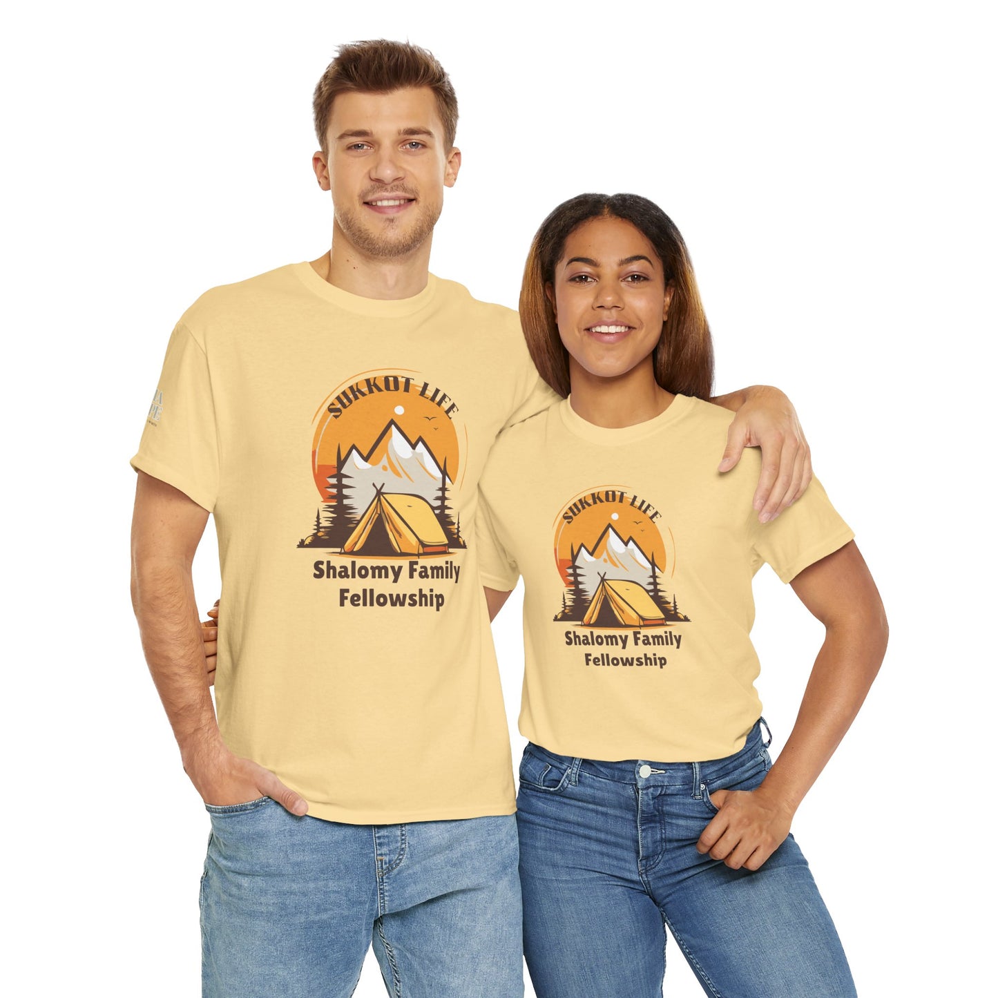 Personalized Sukkot Life Tee - Camping Biblical Feast Fellowship Shirt