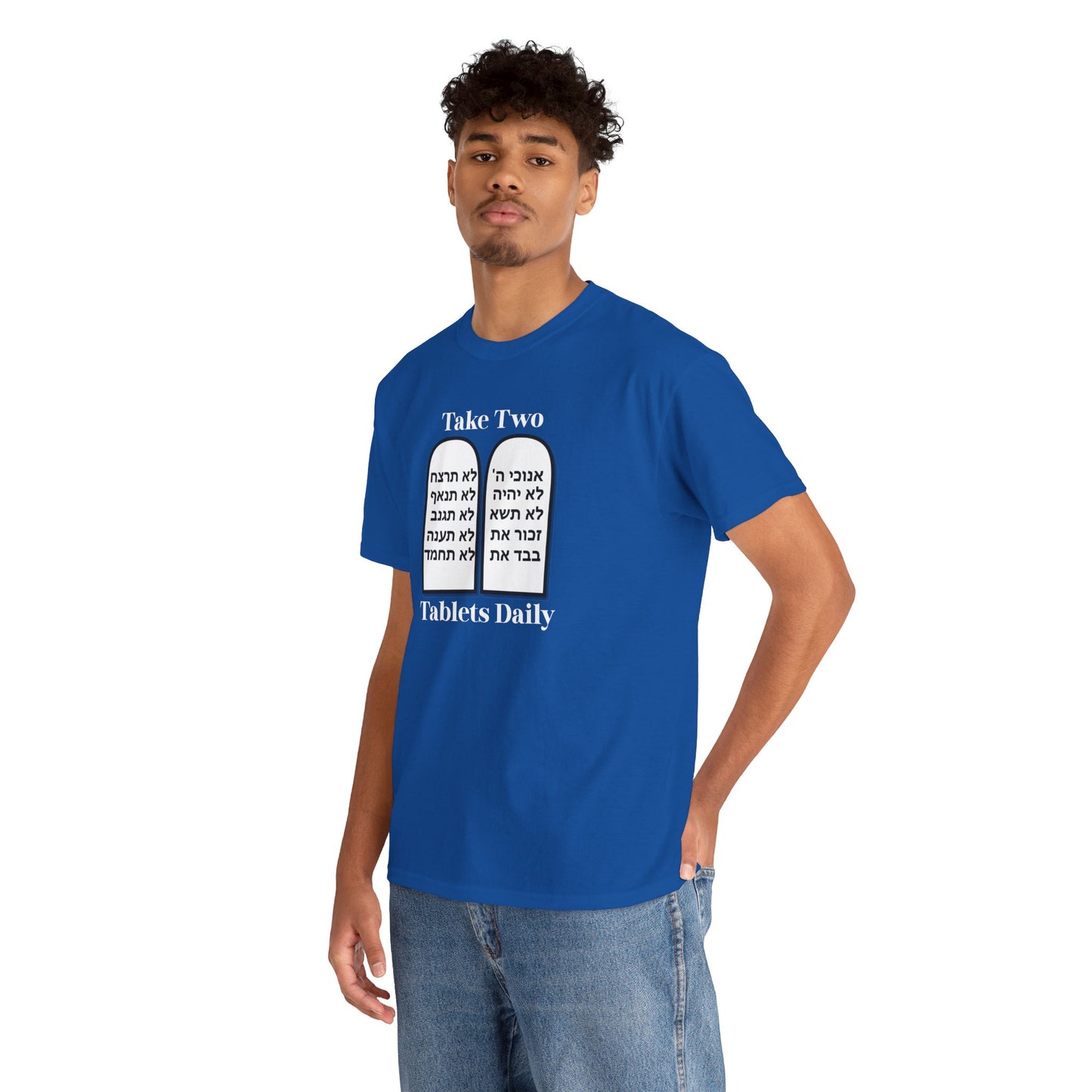 Unisex Tee Take Two Tablets Daily Commandments Shirt