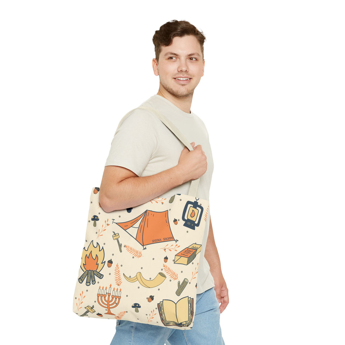 Sukkot Tents Tote Bag (AOP)