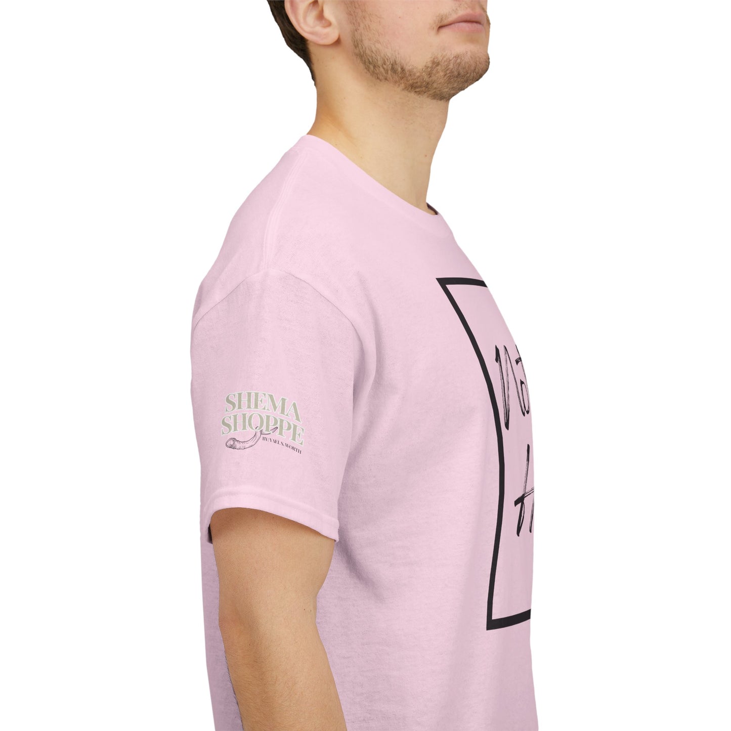 "Not Today Ha-satan" Cotton Tee Minimal Script Graphic Tee