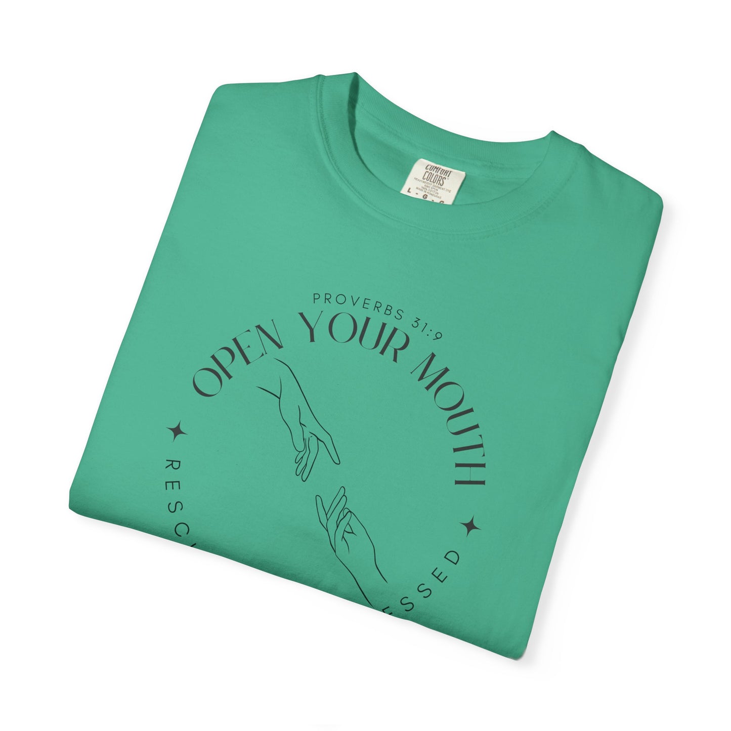 Proverbs 31:9 Unisex T-shirt - Speak Up Against Human Trafficking - 100% Cotton