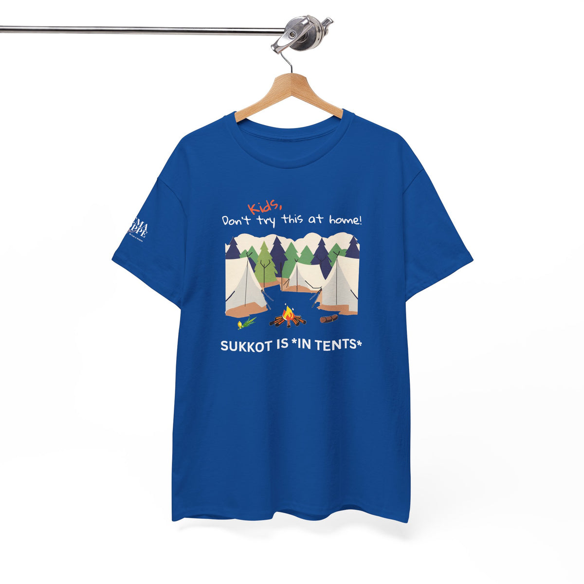 Kids, Don't Try This At Home Sukkot Shirt (dark colors)