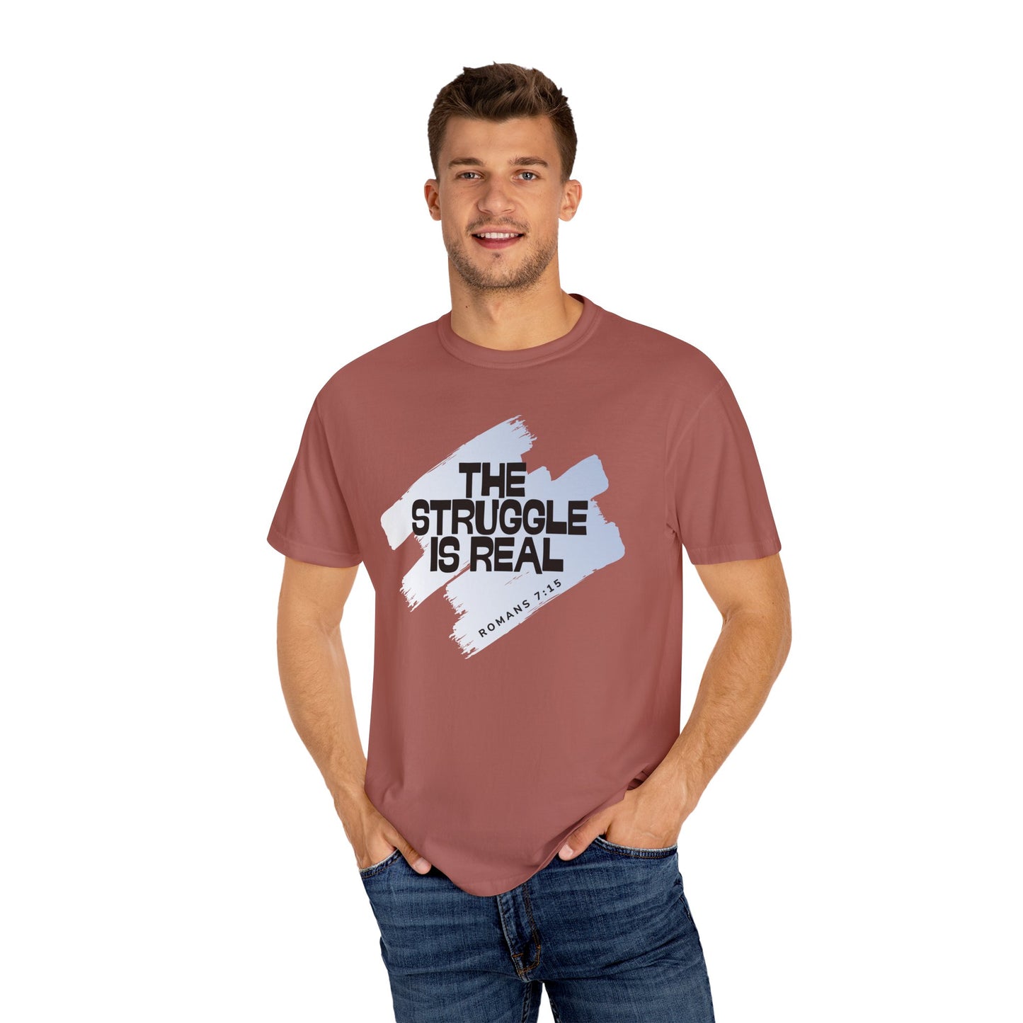 Inspirational Struggle T-Shirt - Romans 7:15, Motivational Tee, Faith-Based Apparel