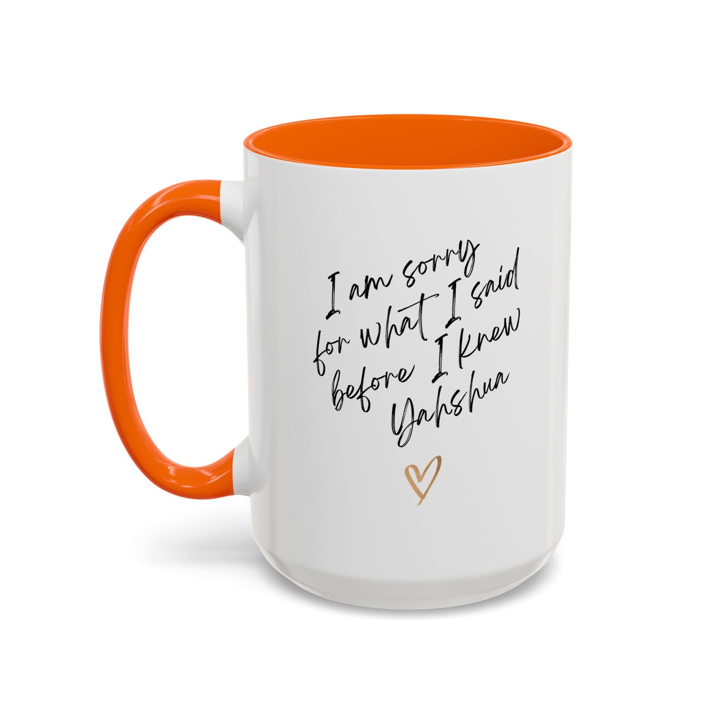 I'm Sorry (Yahshua) Accent Coffee Mug (11, 15oz)