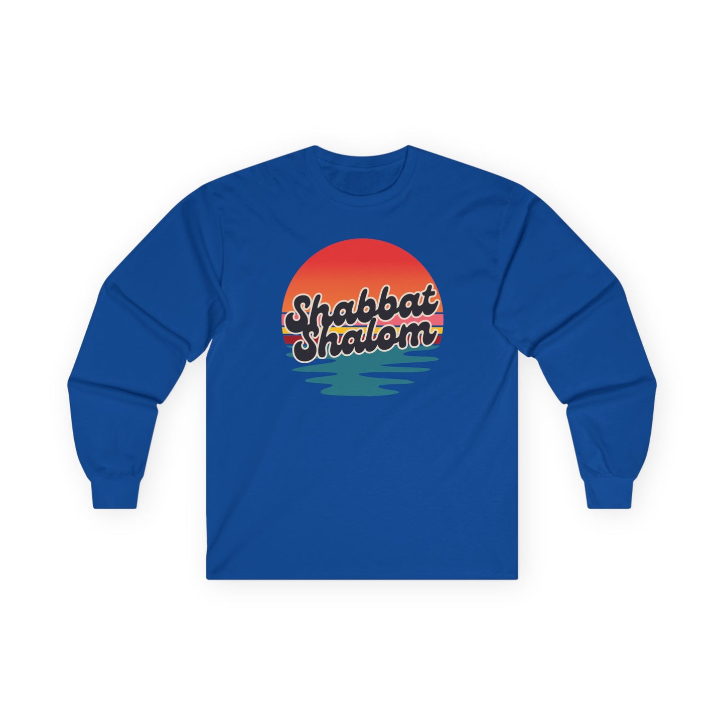 Shabbat Shalom Sunset Long Sleeve Tee