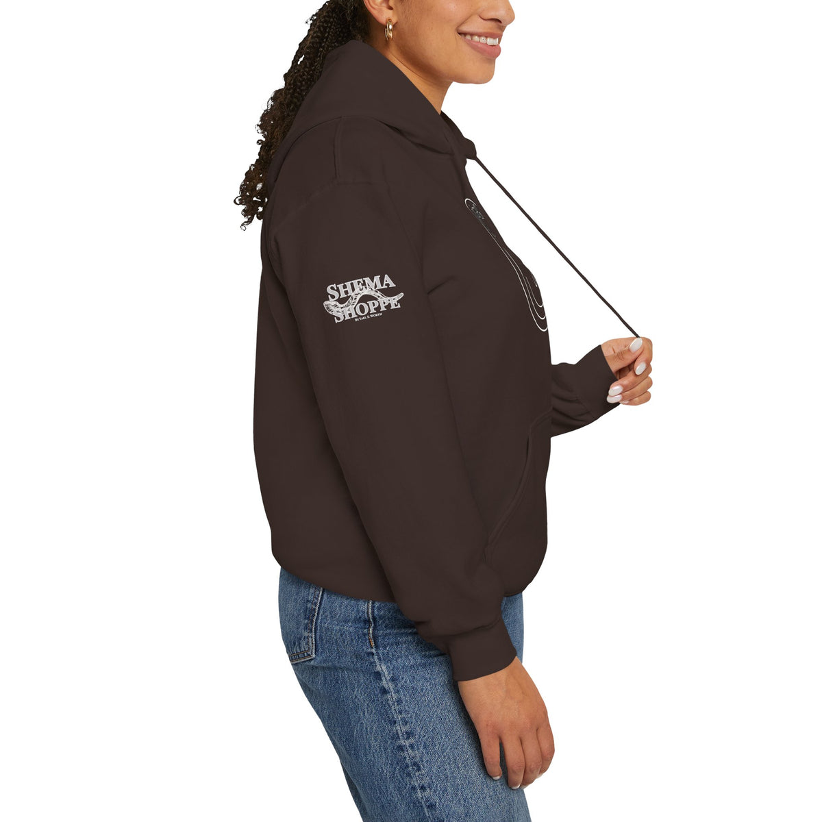 Thar's Pagan Thumbs Down Circle Hoodie — Retro Grunge Anti-Approval Graphic Sweatshirt